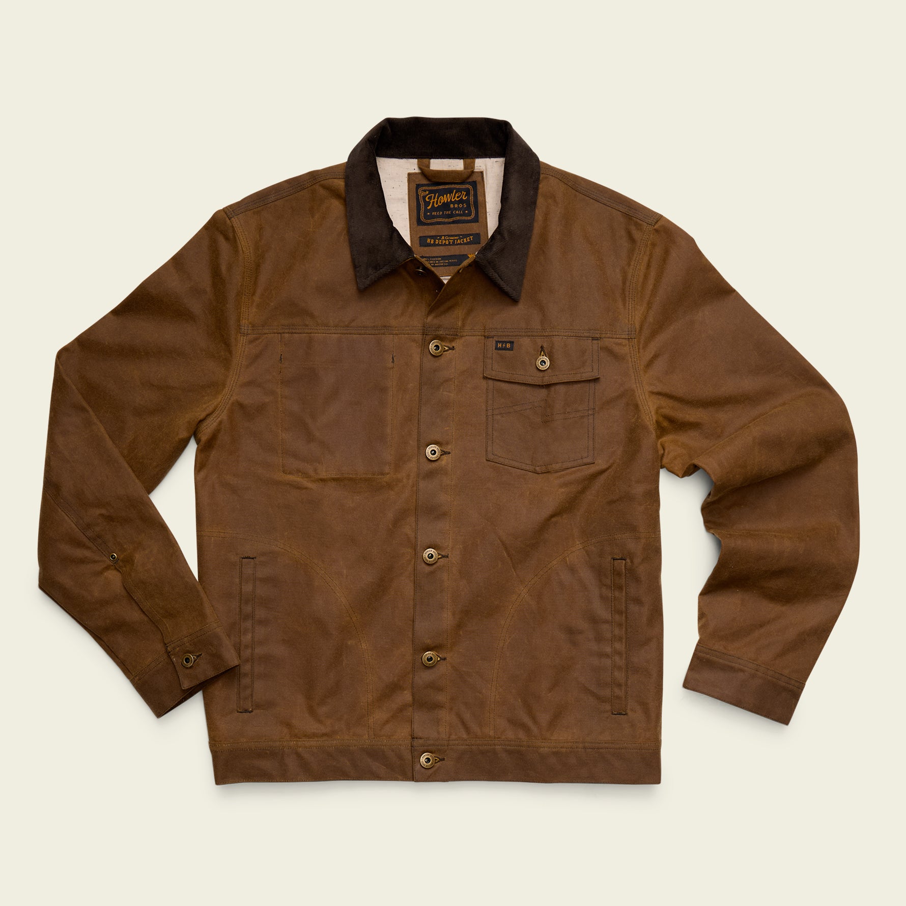 Howler Brothers Waxed Depot Jacket - Camel - $225.00 at Howler Brothers