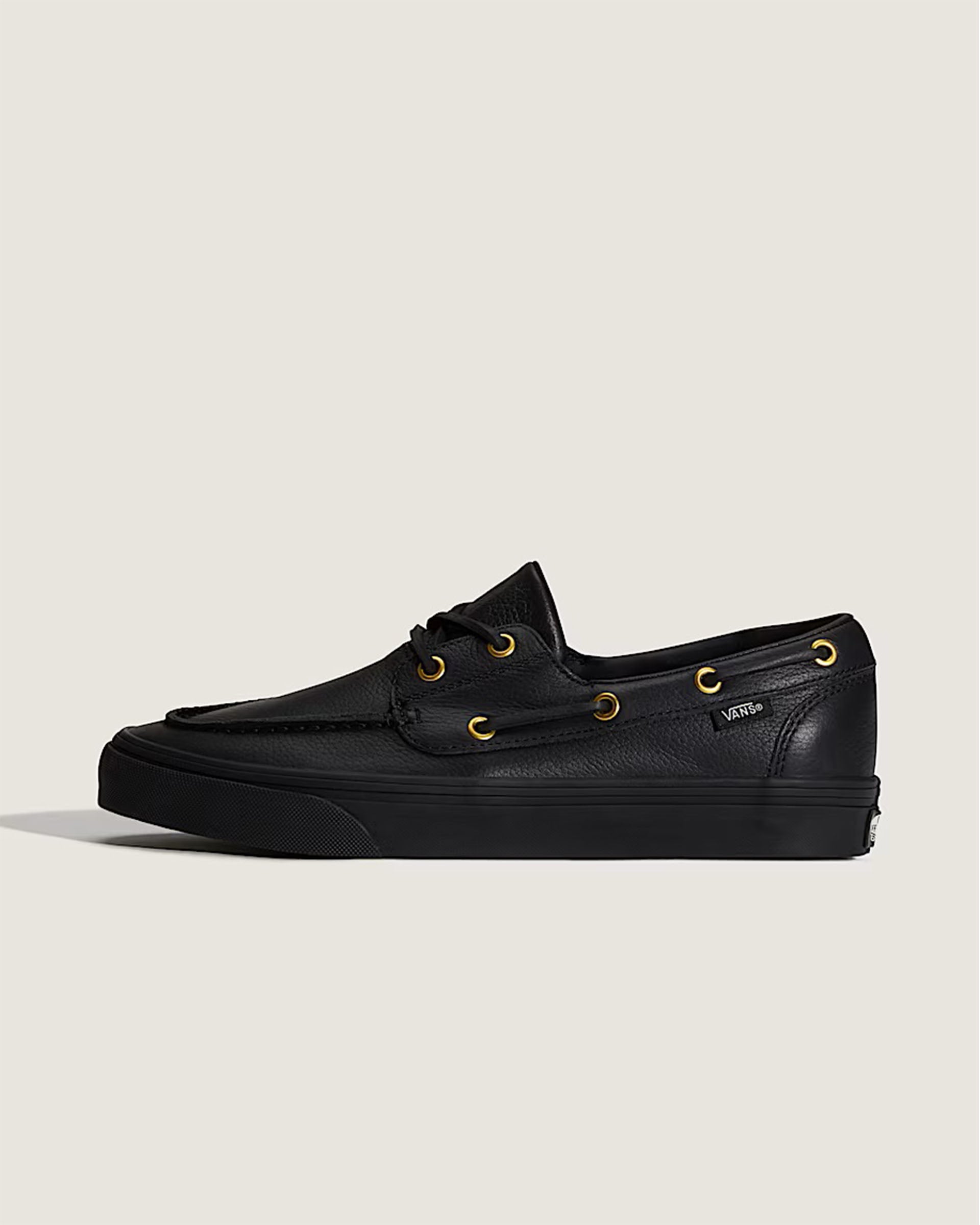 2-Eyelet Boat Shoe - Black