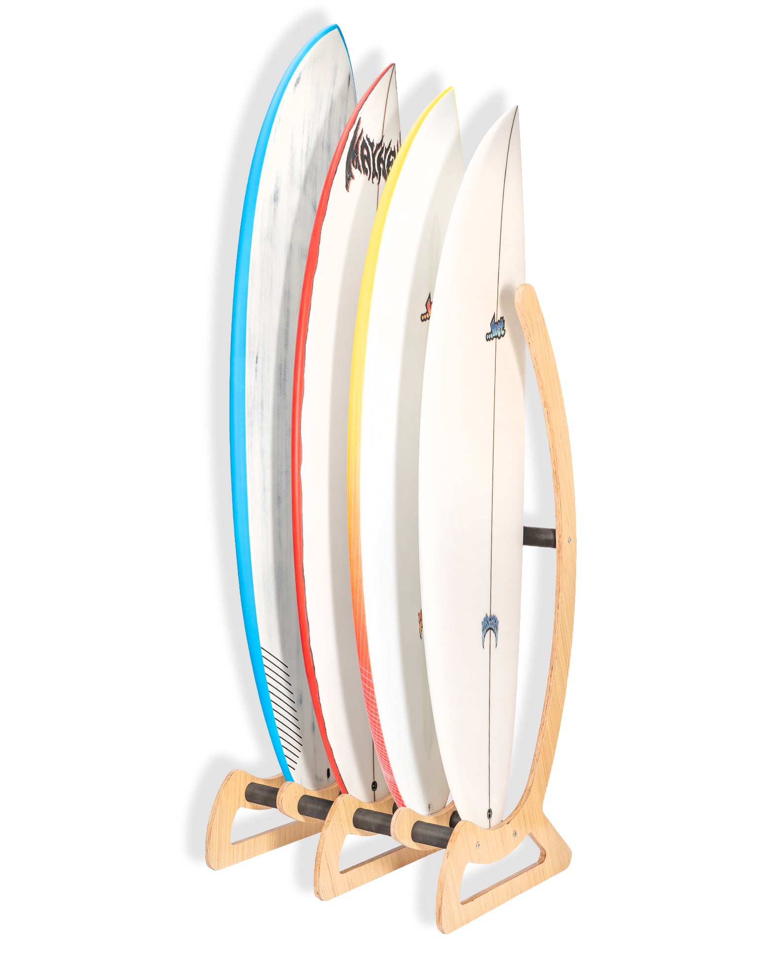 Alton 4 Board Vertical Surfboard Timber Wood Stand - $199.99 at Jack's Surfboards