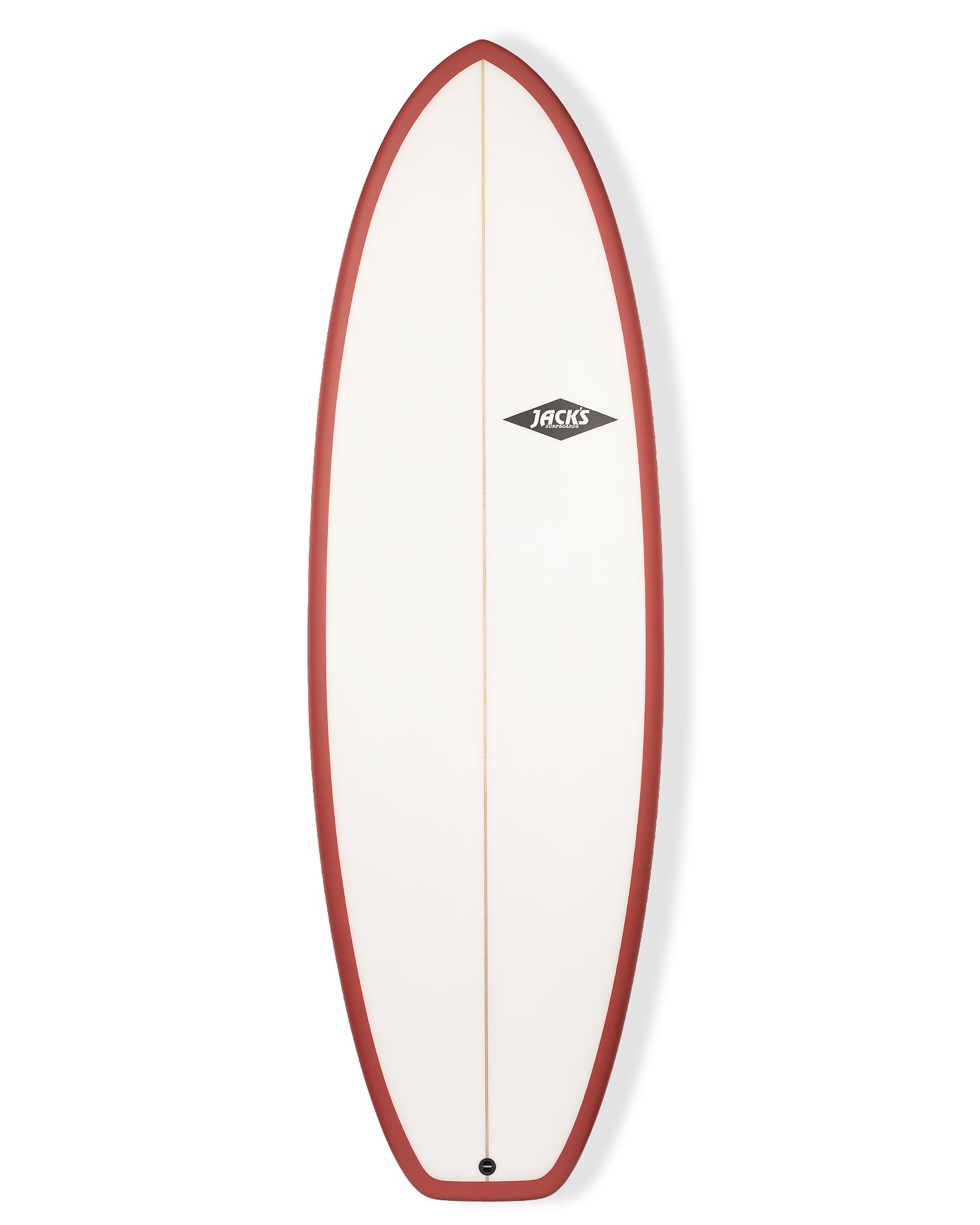 5'10 Comet - White/Red