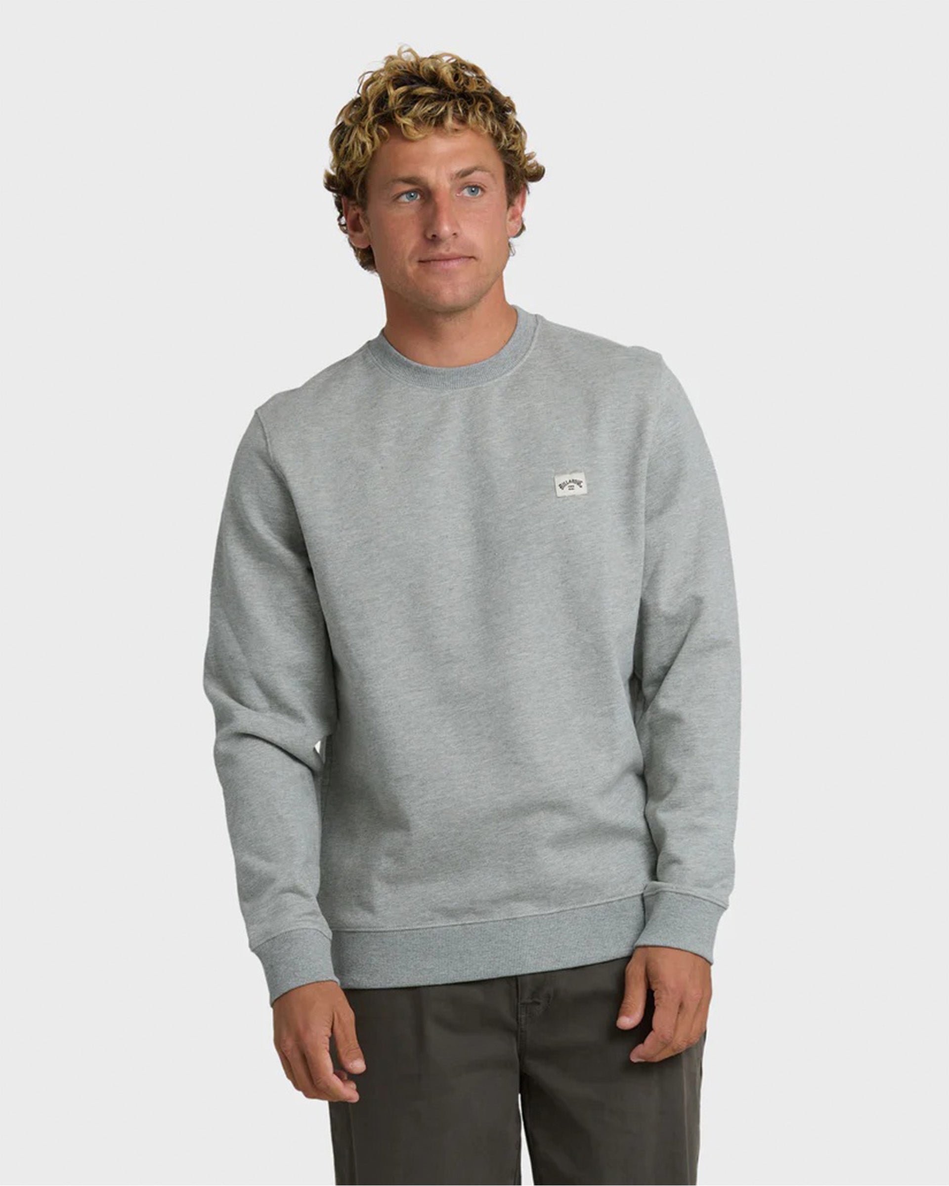 Billabong All Day Crewneck Sweatshirt - Grey Heather - $49.95 at Jack's Surfboards