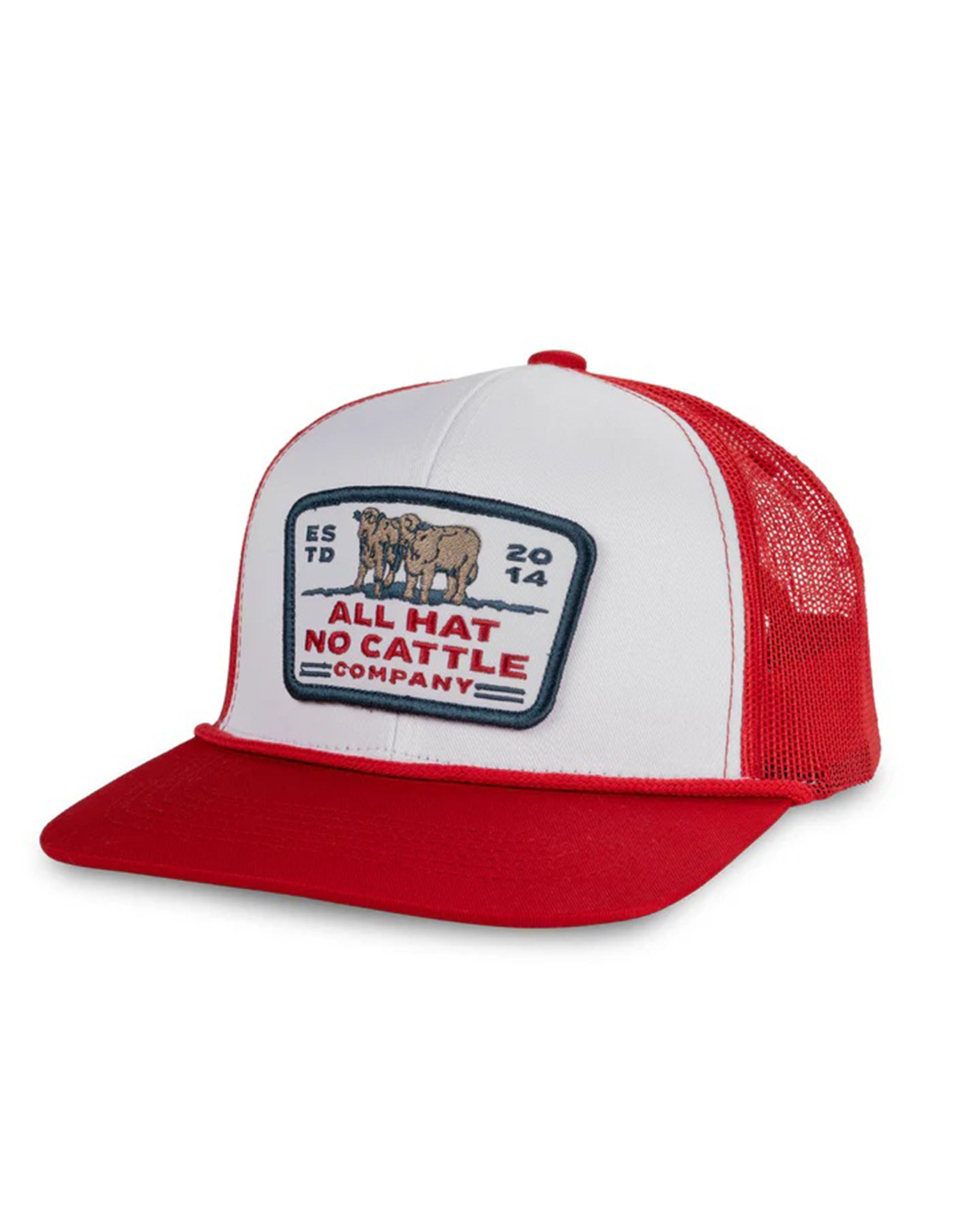 All Hat No Cattle Hat - White/Red