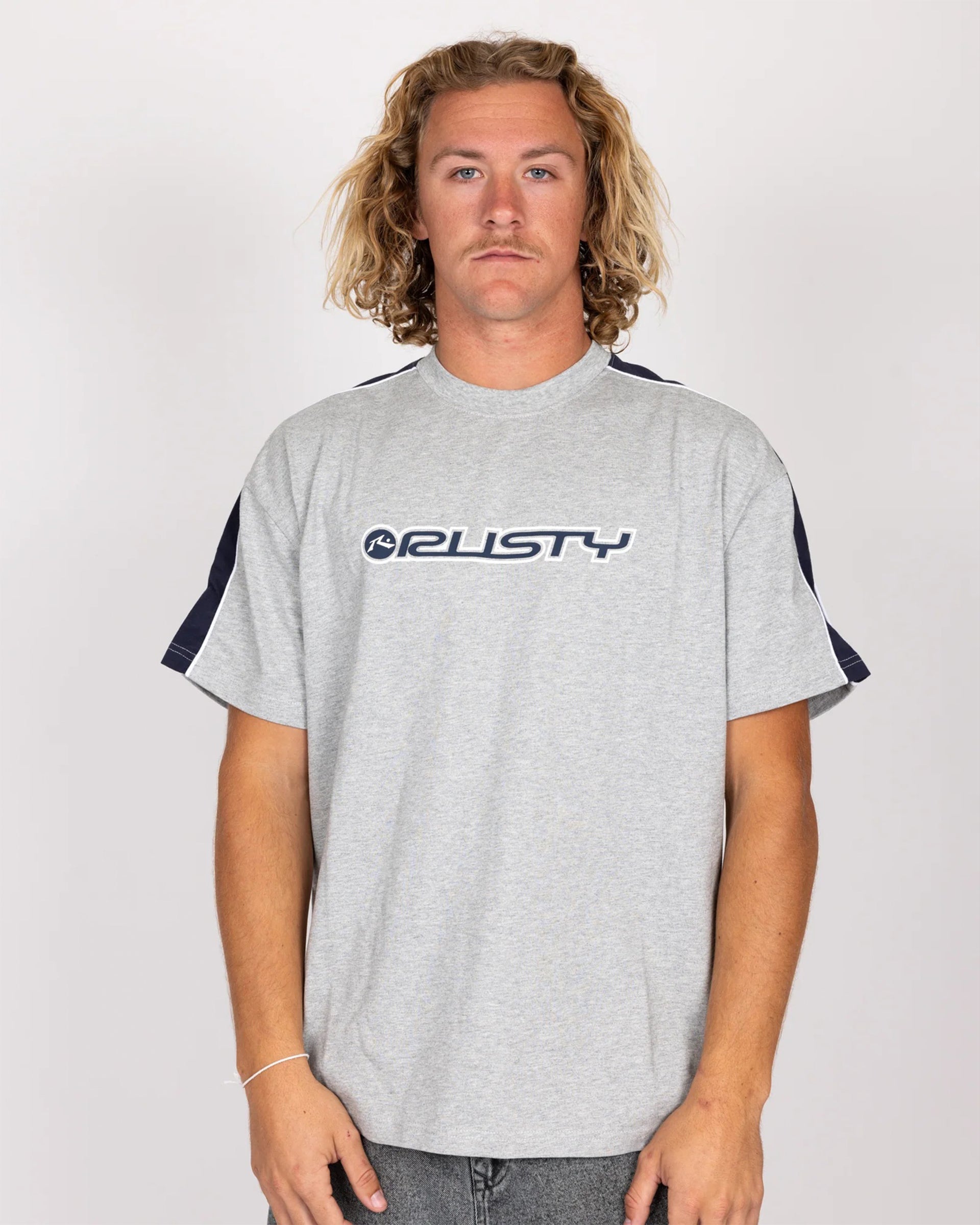 Alonso S/S T-Shirt - Grey Marle