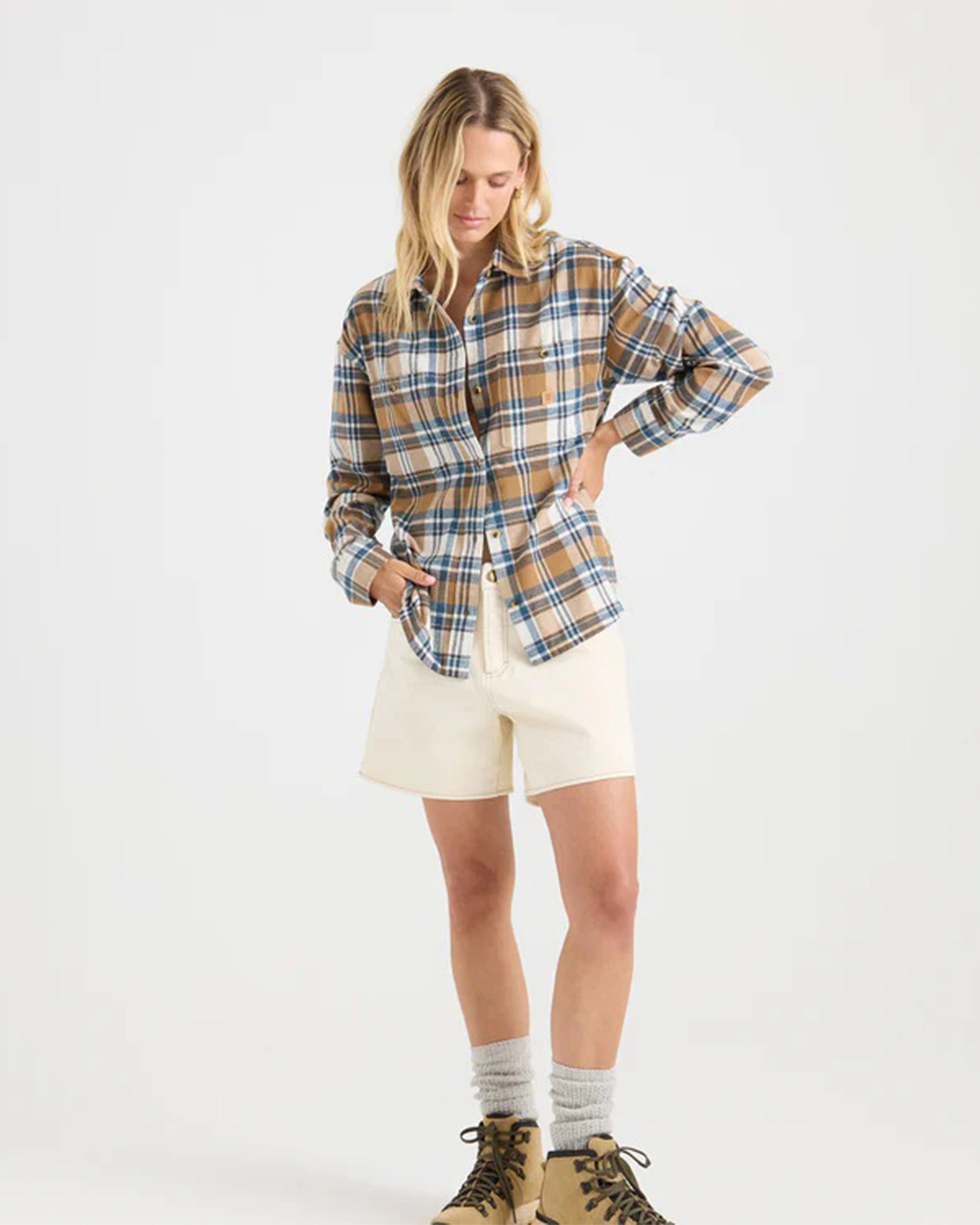 Roark Women's Amberley Light L/S Flannel - $89.00 at Jack's Surfboards