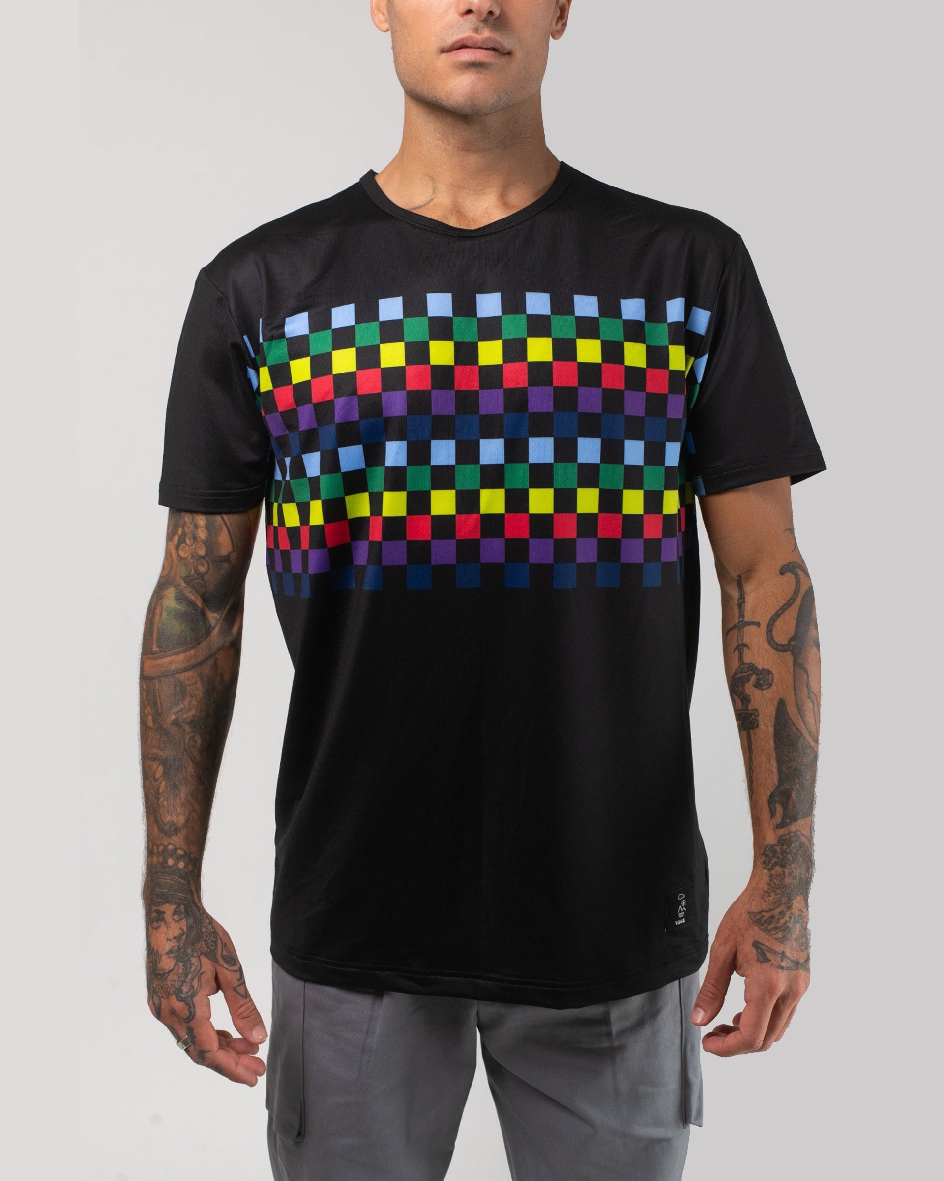 Aqua Terra Colors Tech Tee - Black