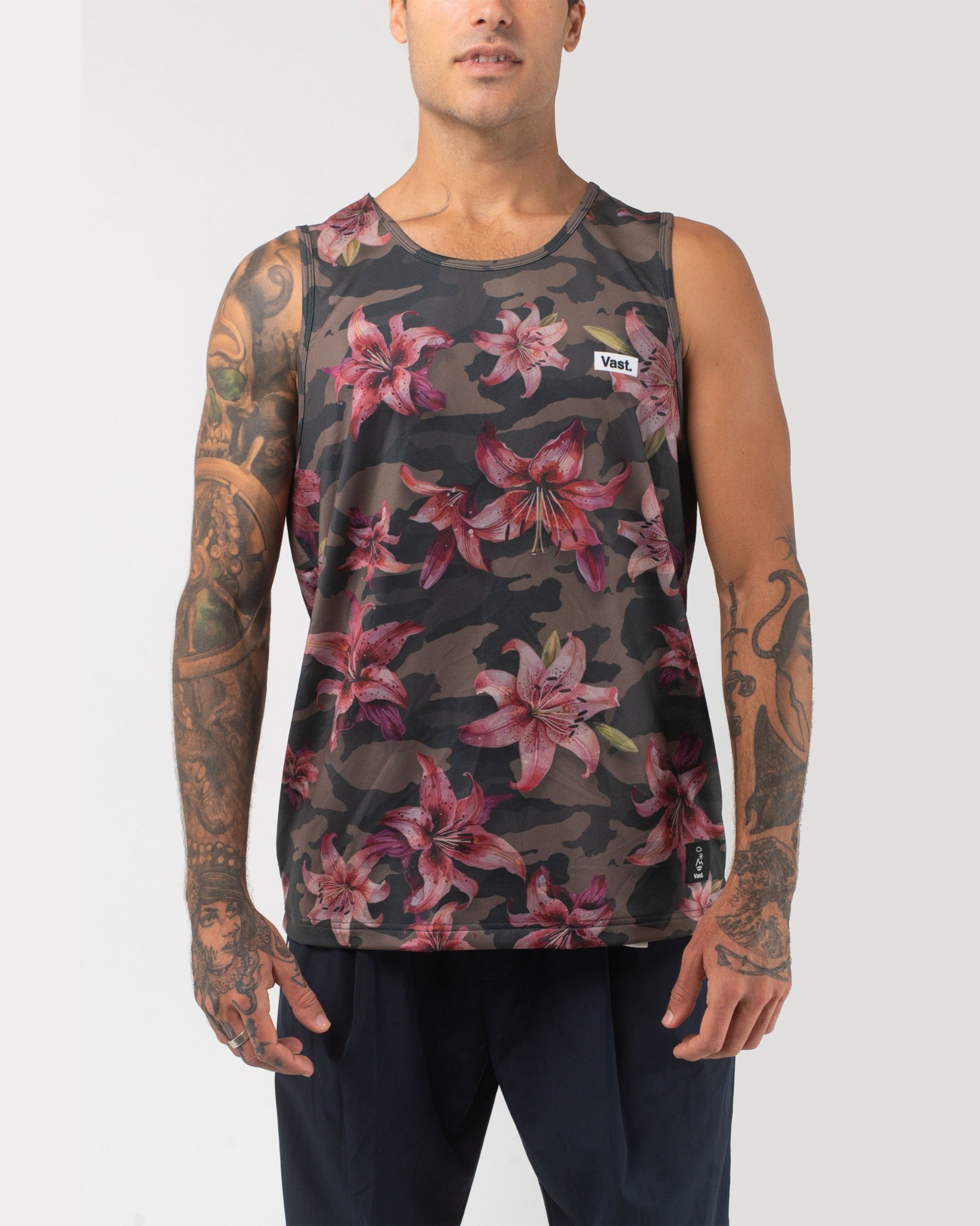 Aqua Terra Floral Blend Camo Tech Tank - Camo