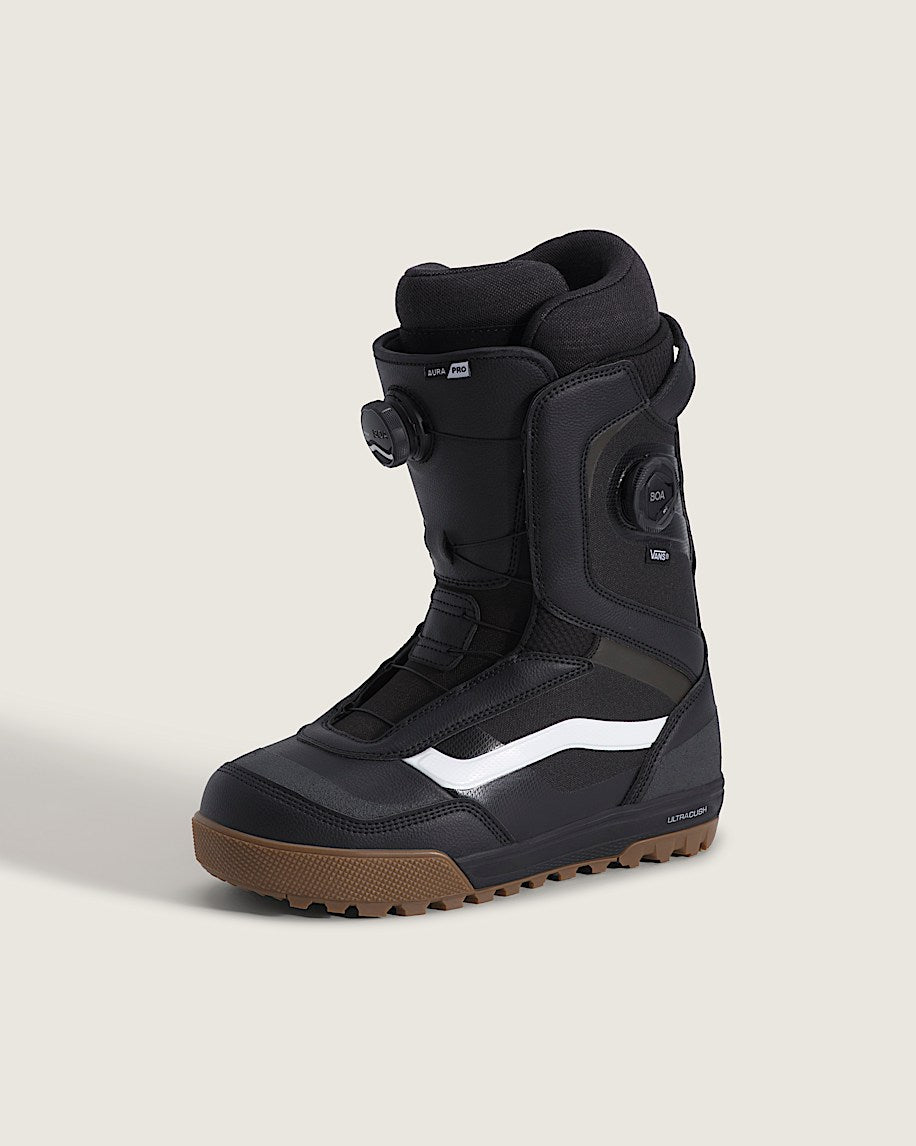 Aura Pro 2.0 Snowboard Boot - Black/White/Gum Brown