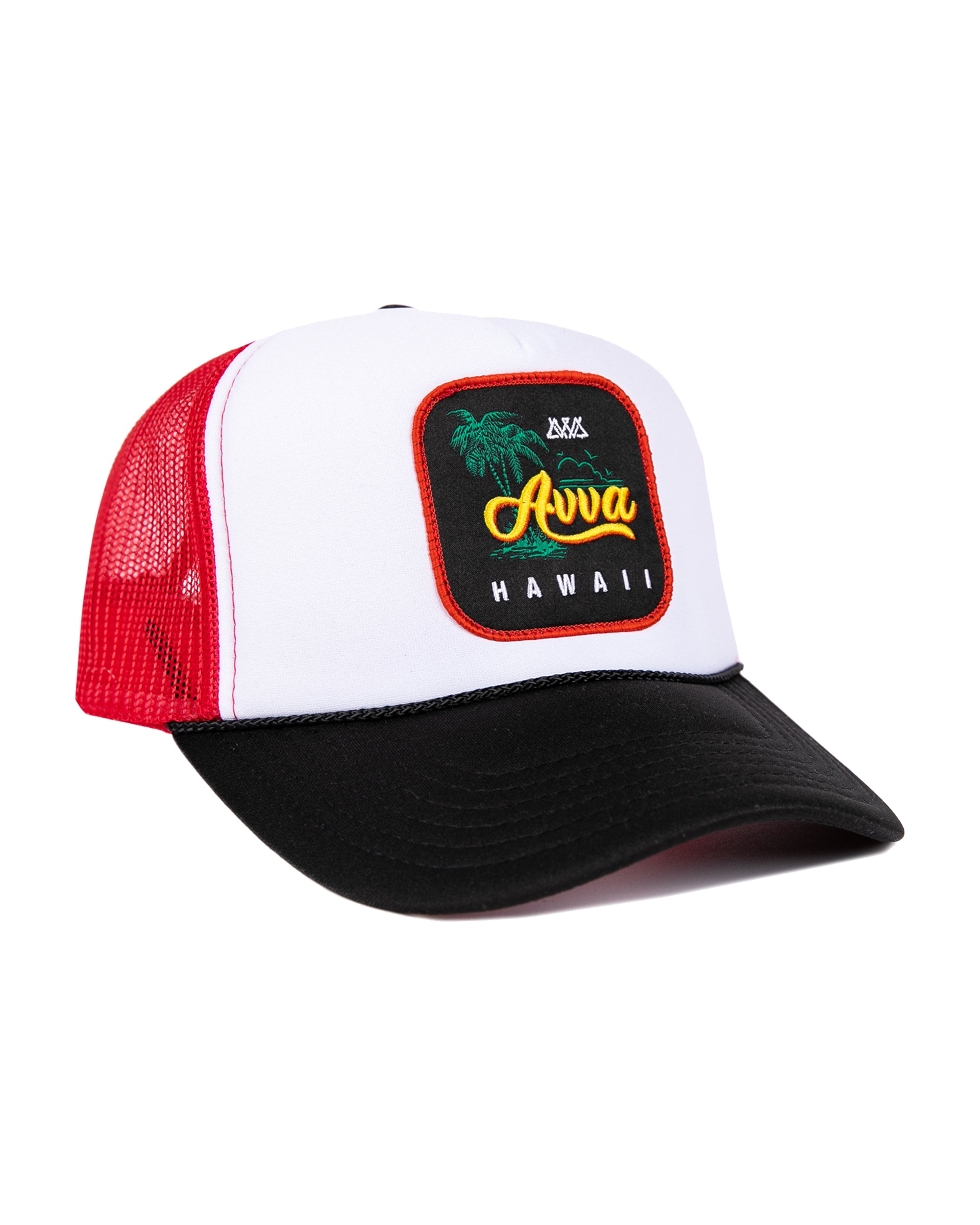 AVVA AVVA Island Trucker Hat - Black/White/Red - $35.00 at Jack's Surfboards