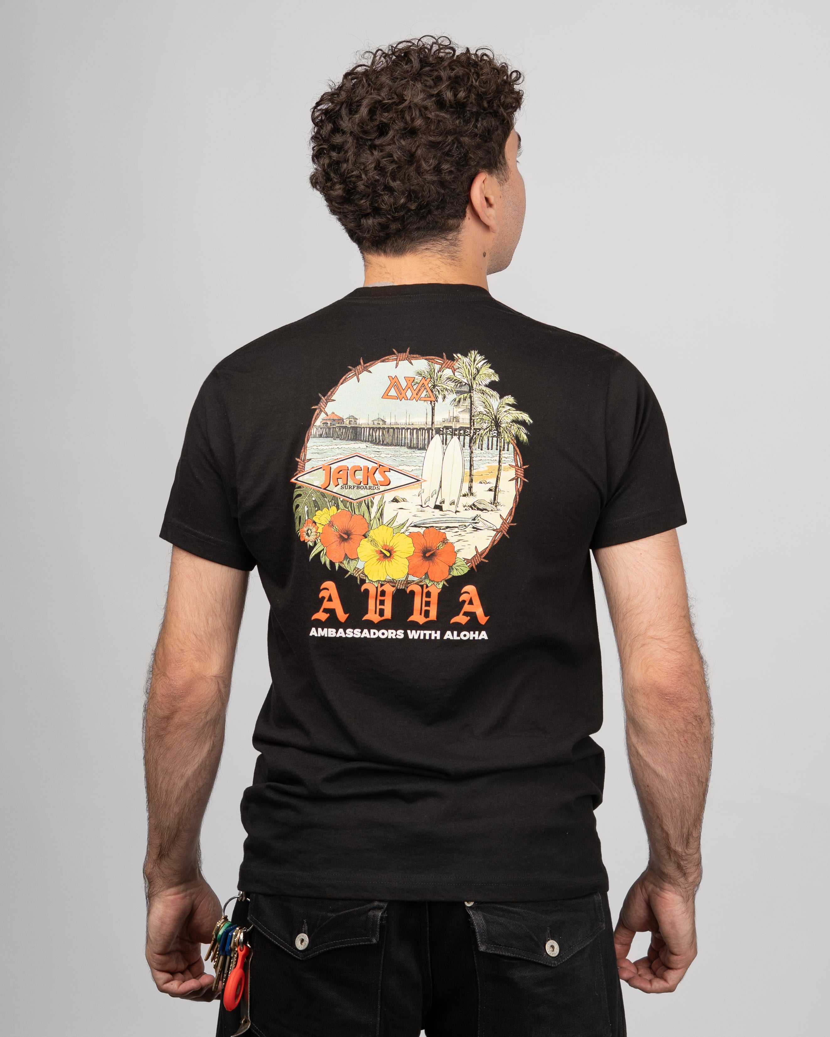 AVVA AVVA x Jack's SMU26 S/S T-Shirt - Black - $38.00 at Jack's Surfboards