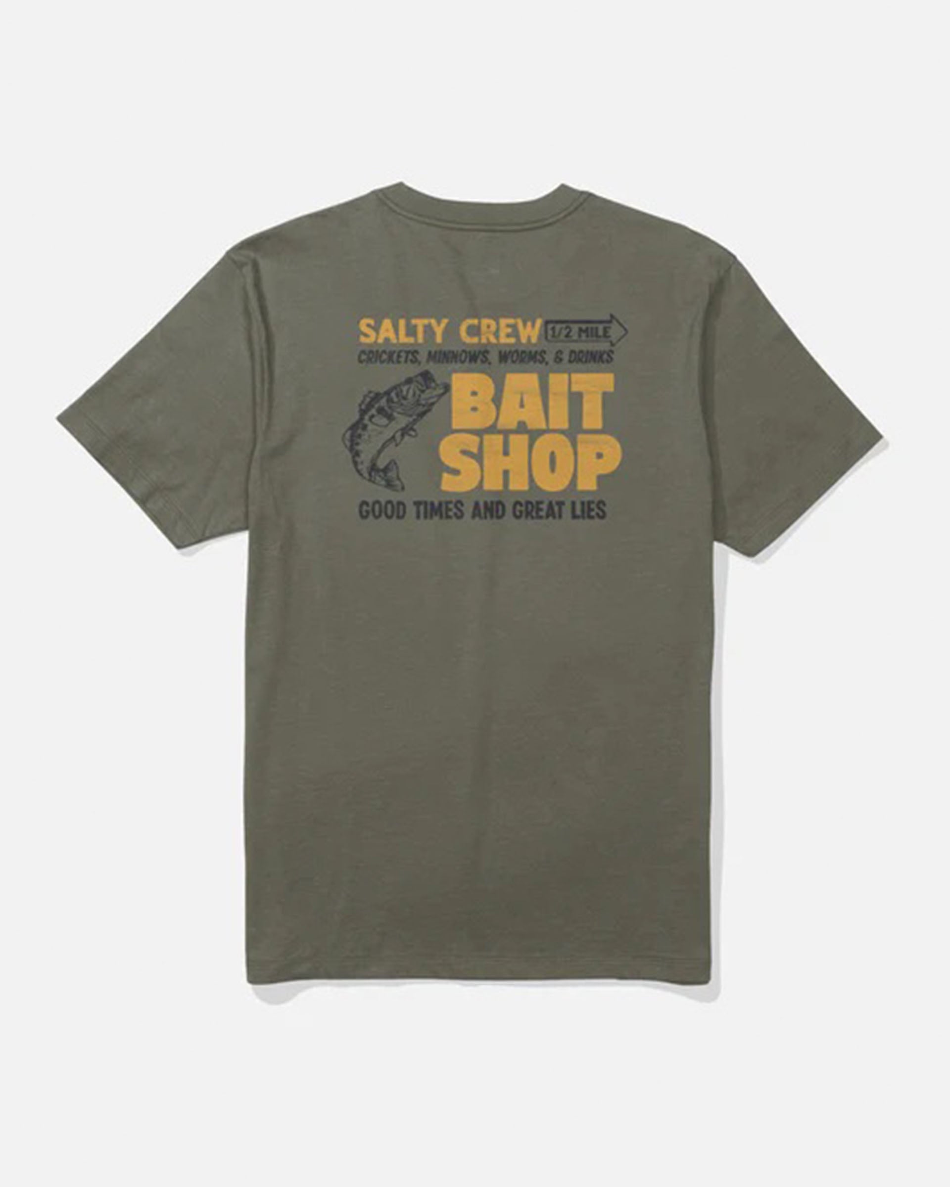 Bait Shop S/S T-Shirt - Dusty Olive