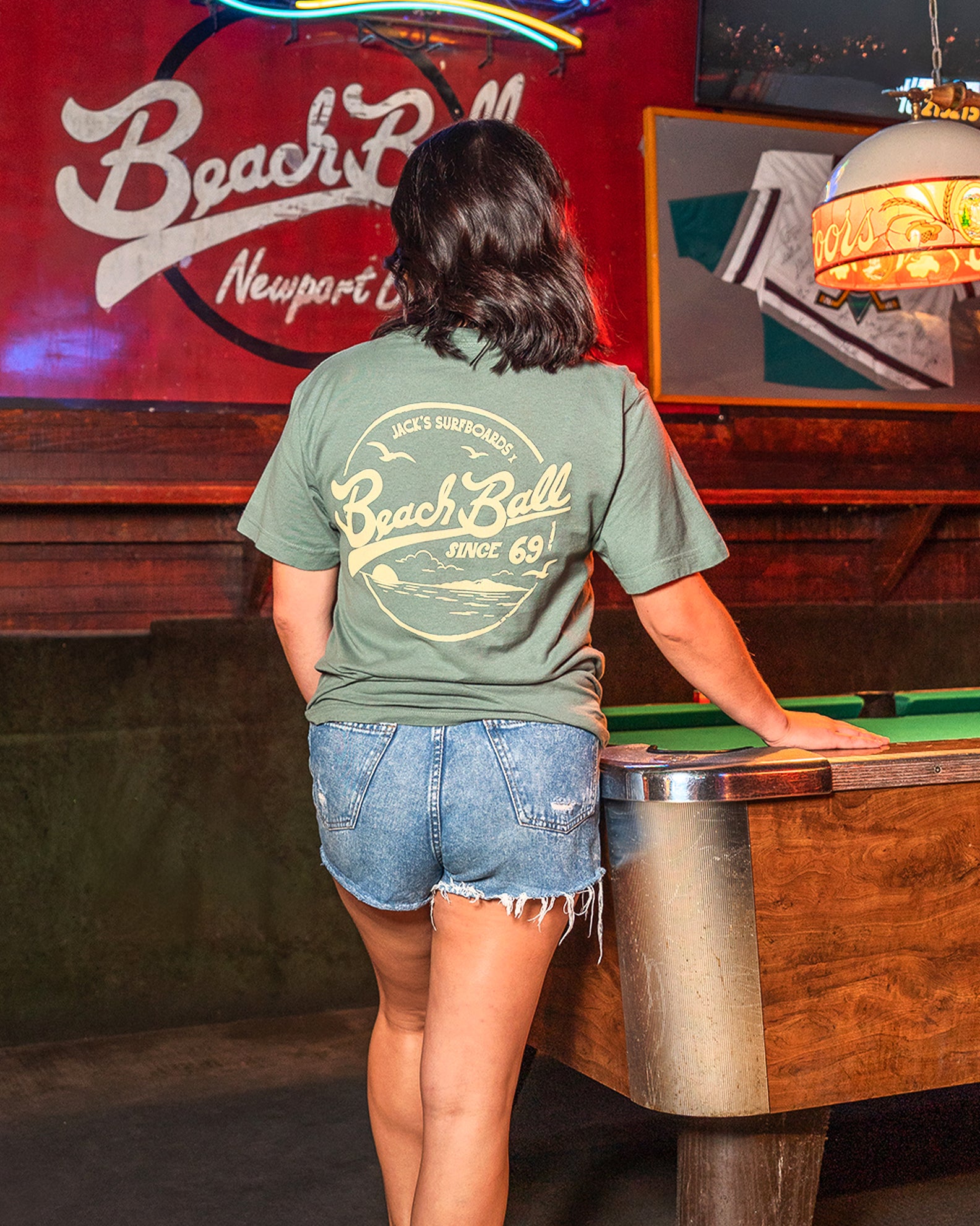 Jack's Surfboards Beach Ball PGMT S/S Tee - Light Green - $29.99 at Jack's Surfboards