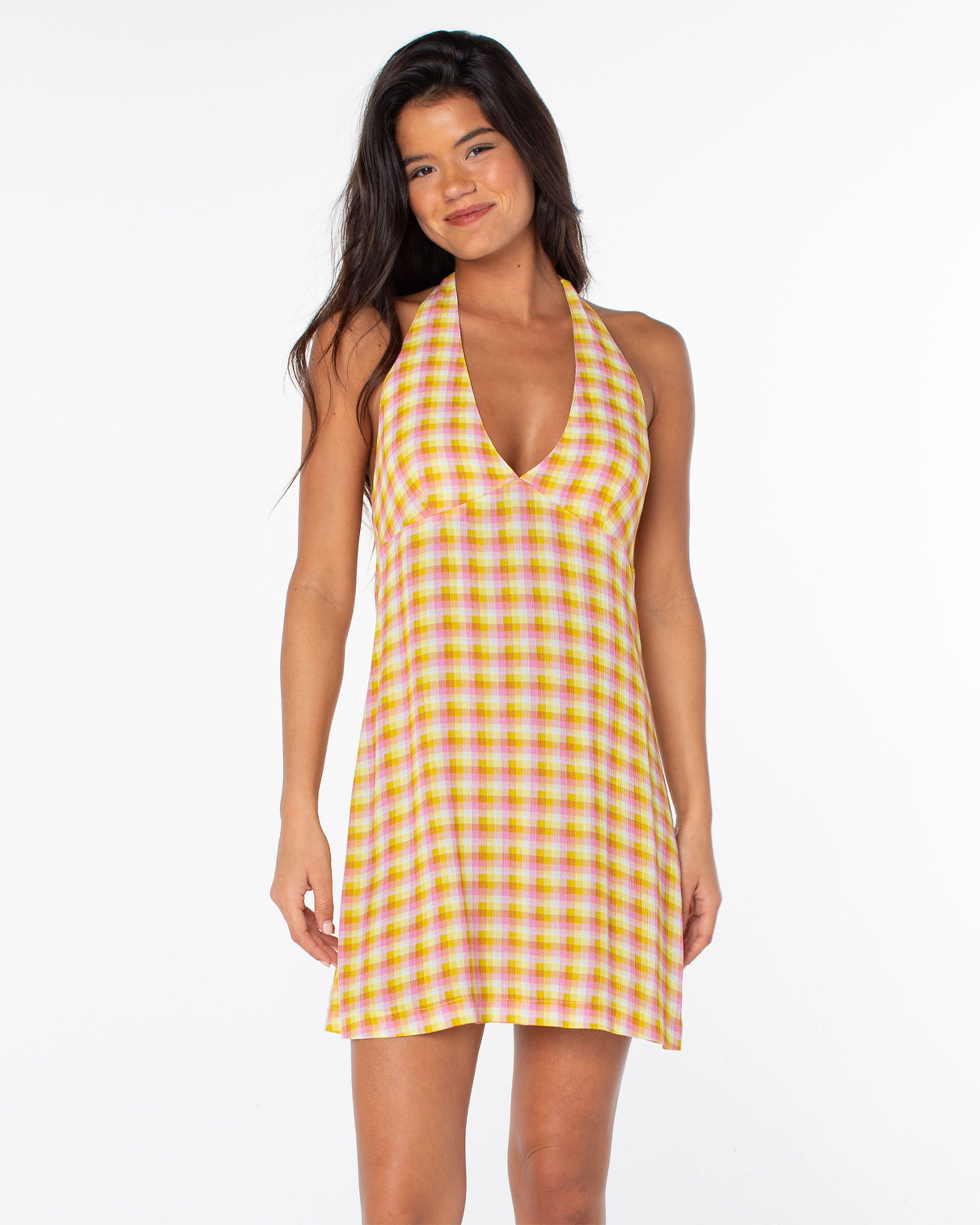Beach Day Mini Dress - Bodacious Sweet Gingham