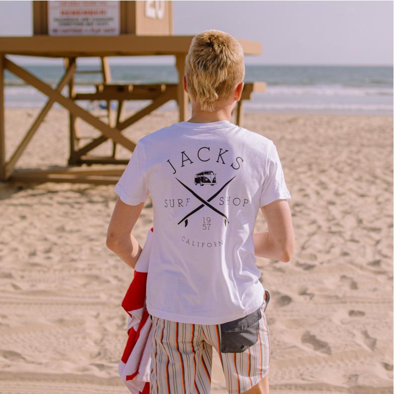 Boy's Bus Stop S/S Tee - White