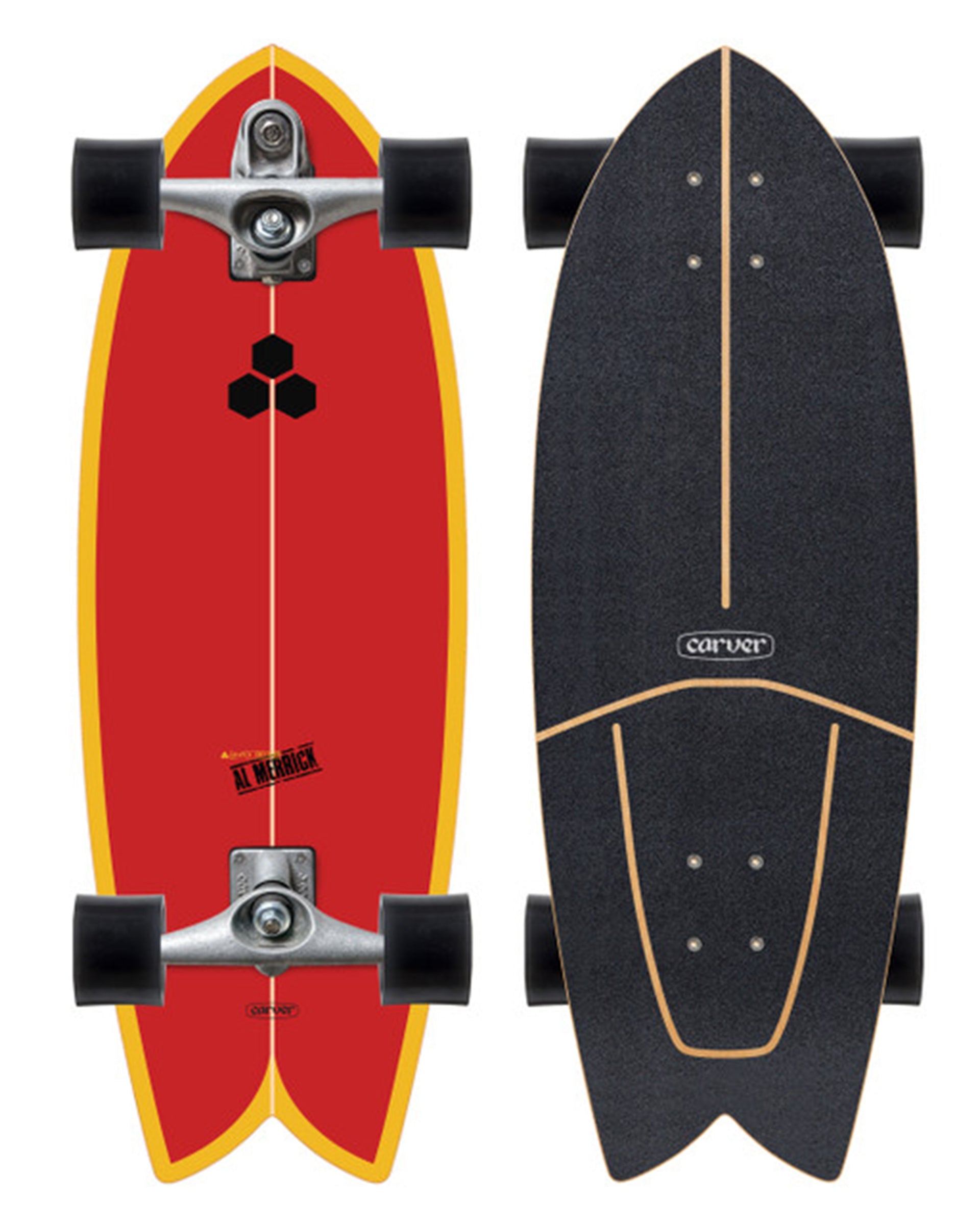 Carver C7 Raw 29.25" Fish Surfskate Complete - $279.00 at Jack's Surfboards