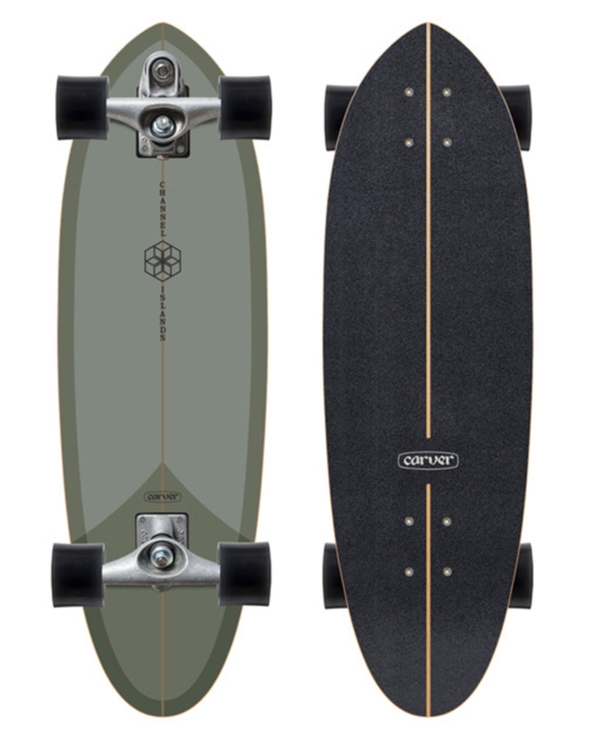 C7 Raw 32.25" CI Mid Sage Surfskate Complete