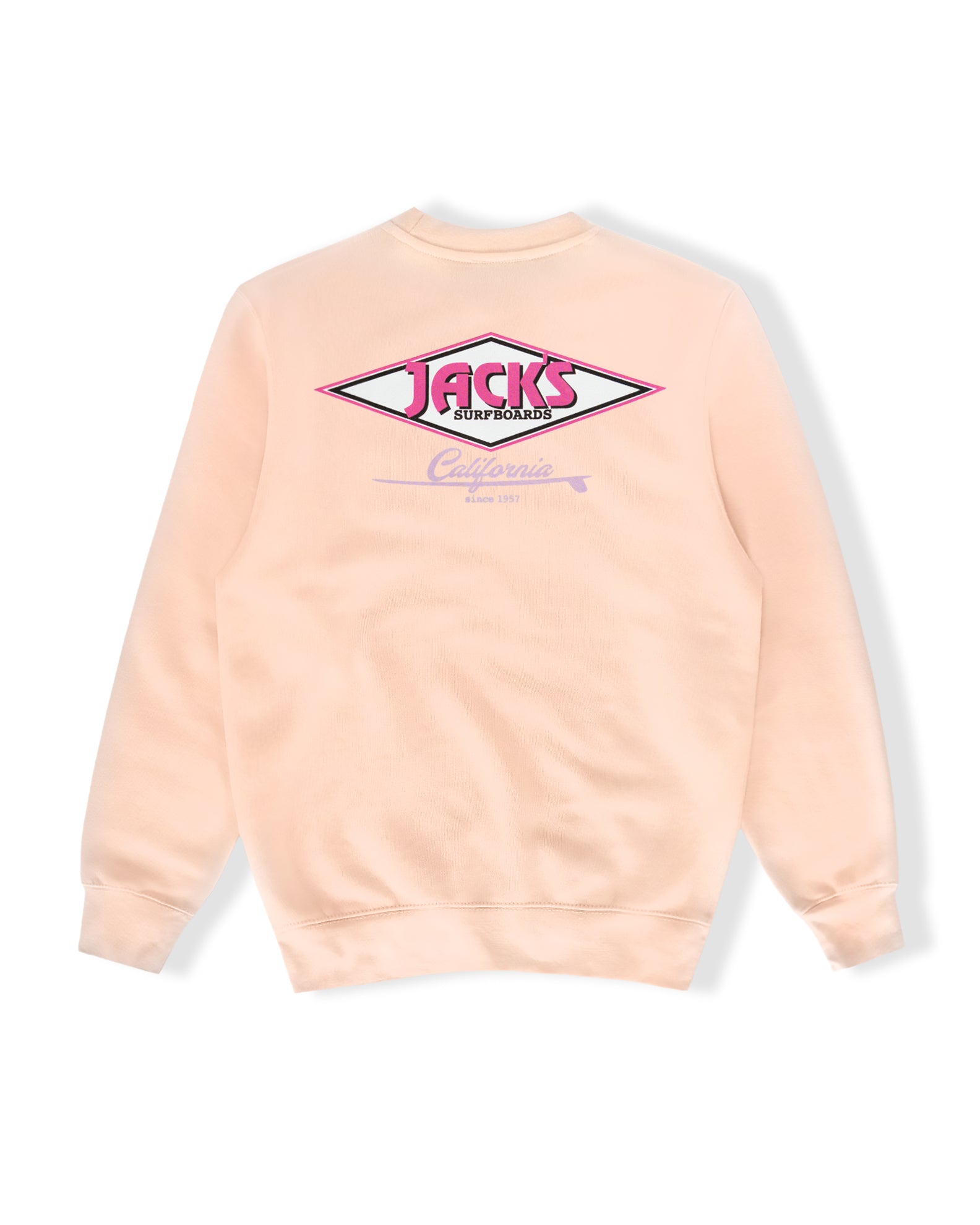 Cal Diamond Crewneck Sweatshirt - Pale Pink