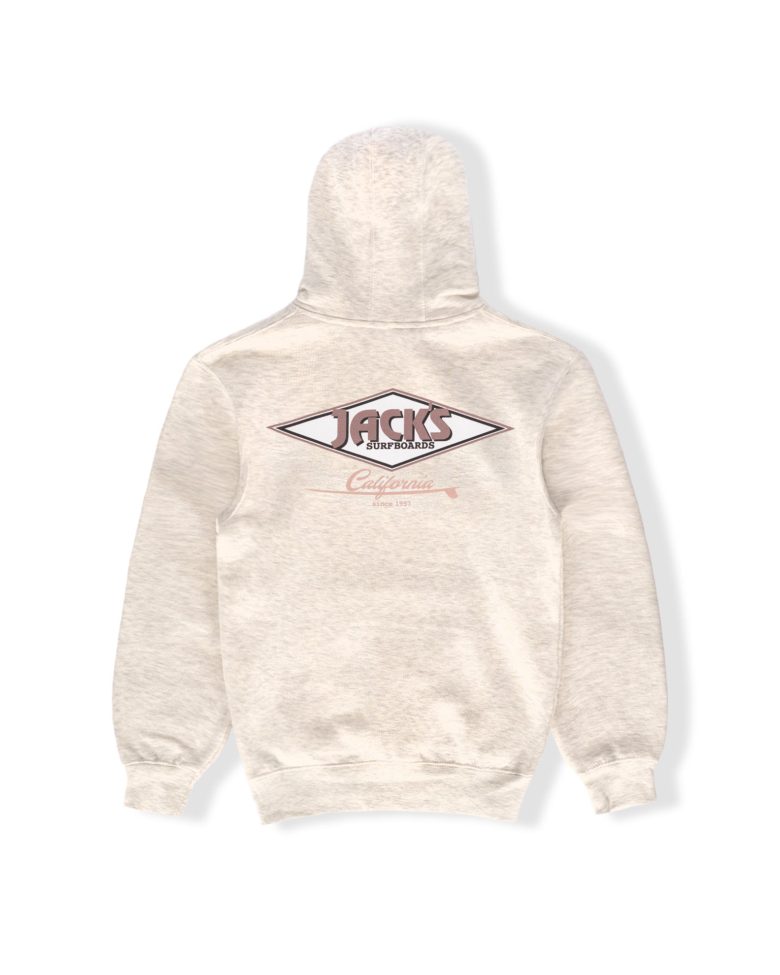 Cal Diamond Pullover Hoodie - Oat Heather