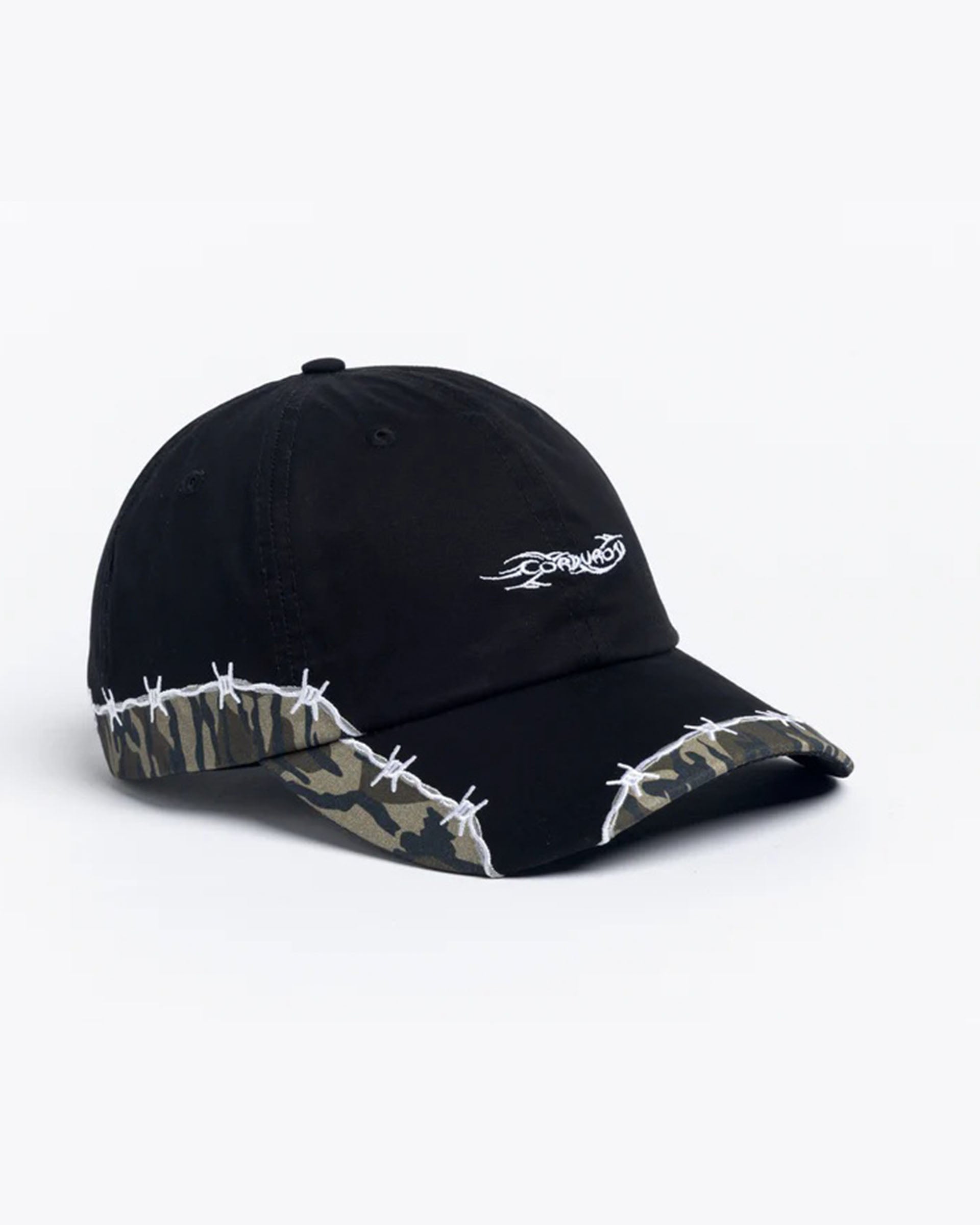 Camo Strapback Hat - Black