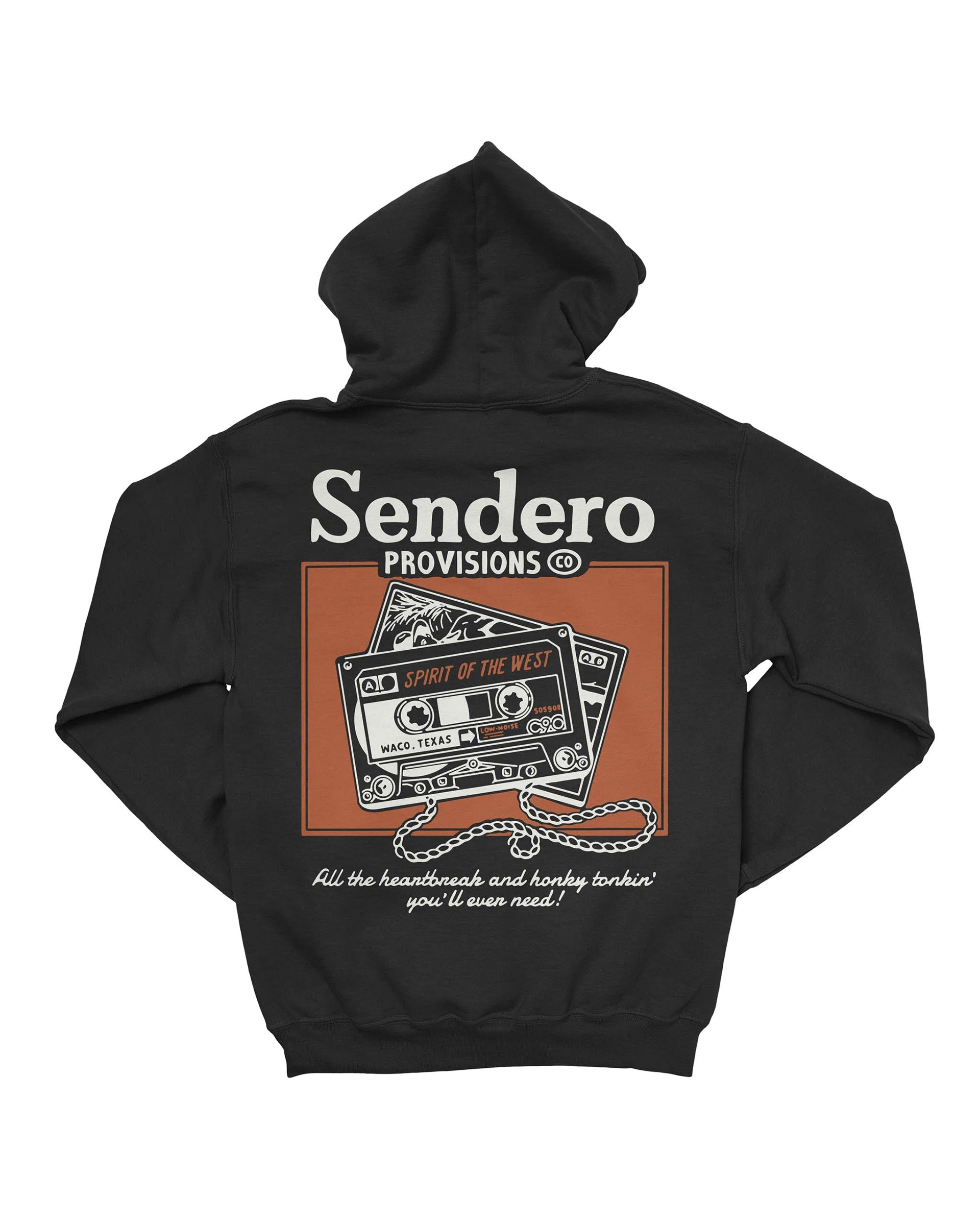 Cassette Tape Hoodie - Black
