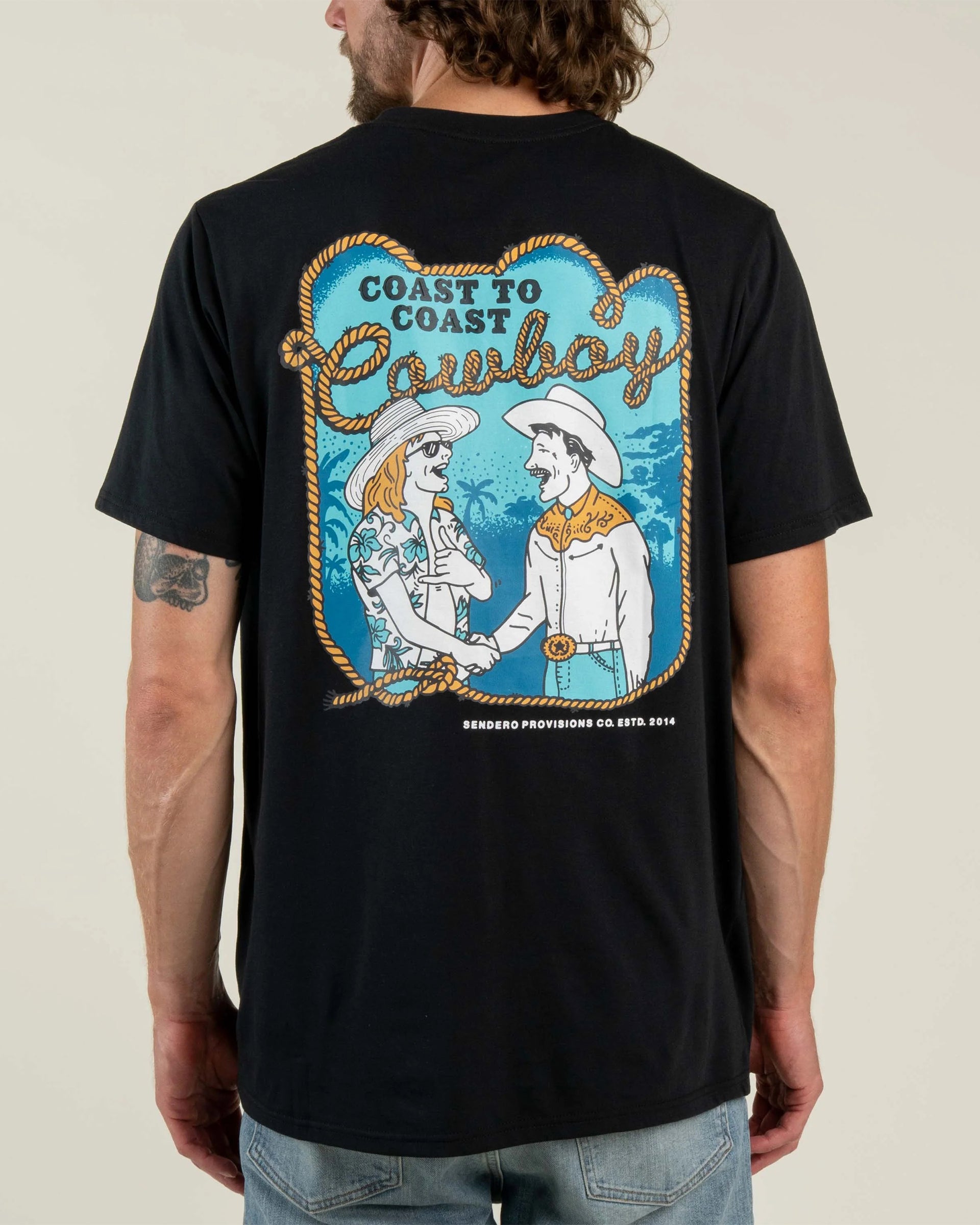 Coast To Coast Cowboy S/S T-Shirt - Black
