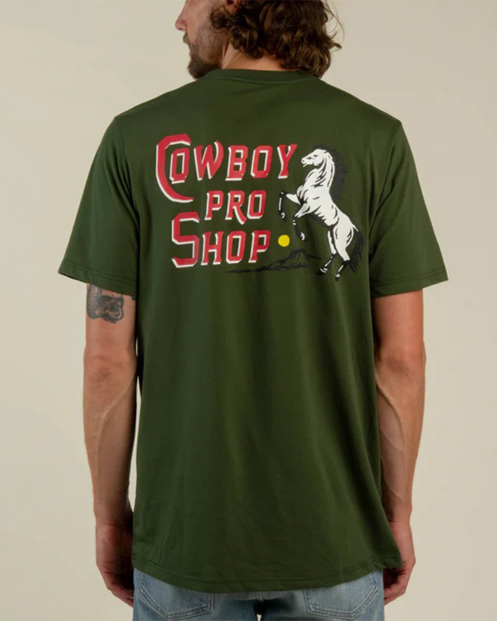 Cowboy Pro Shop S/S T-Shirt - Army Green