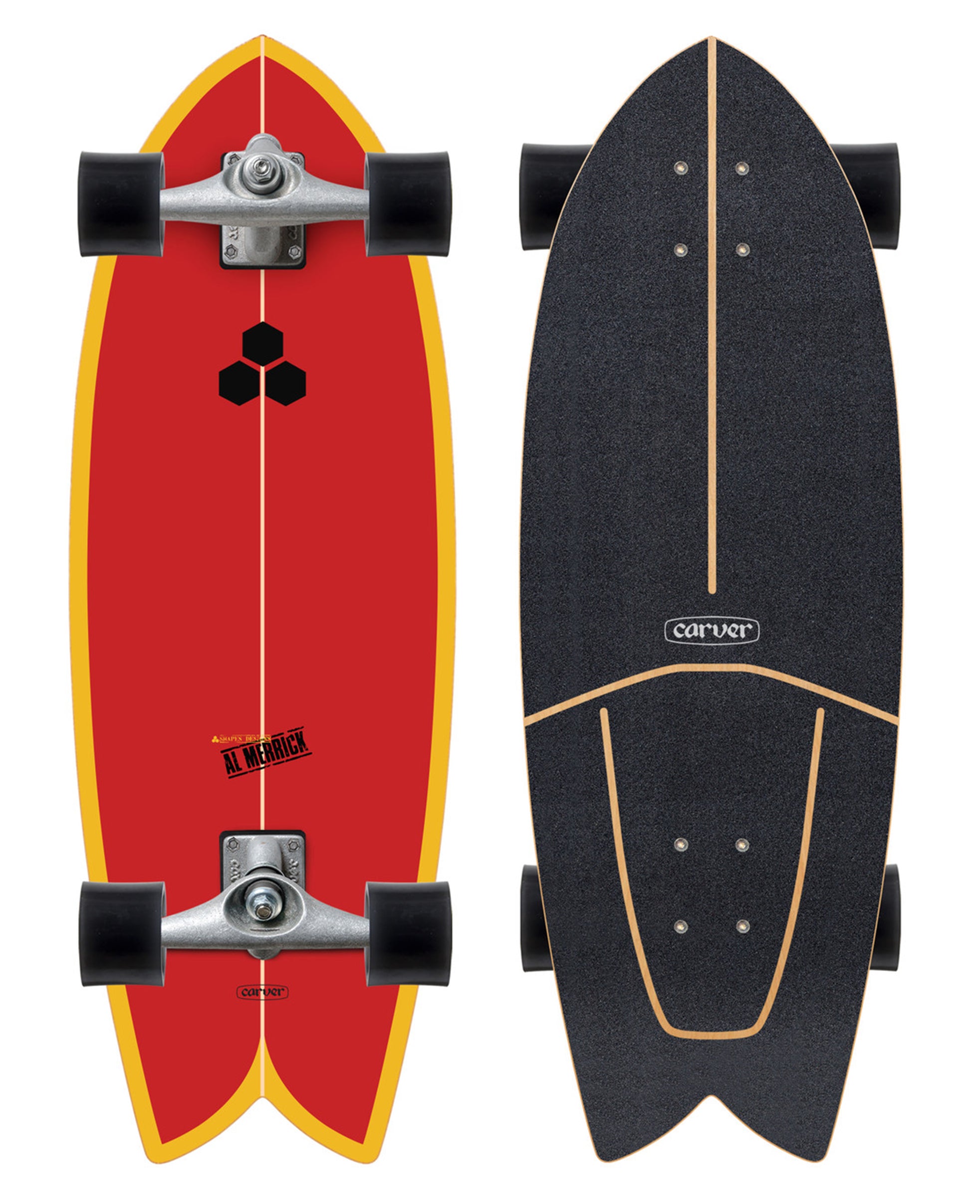 Carver CX.4 Raw 29.25" Fish Surfskate Complete - $259.00 at Jack's Surfboards