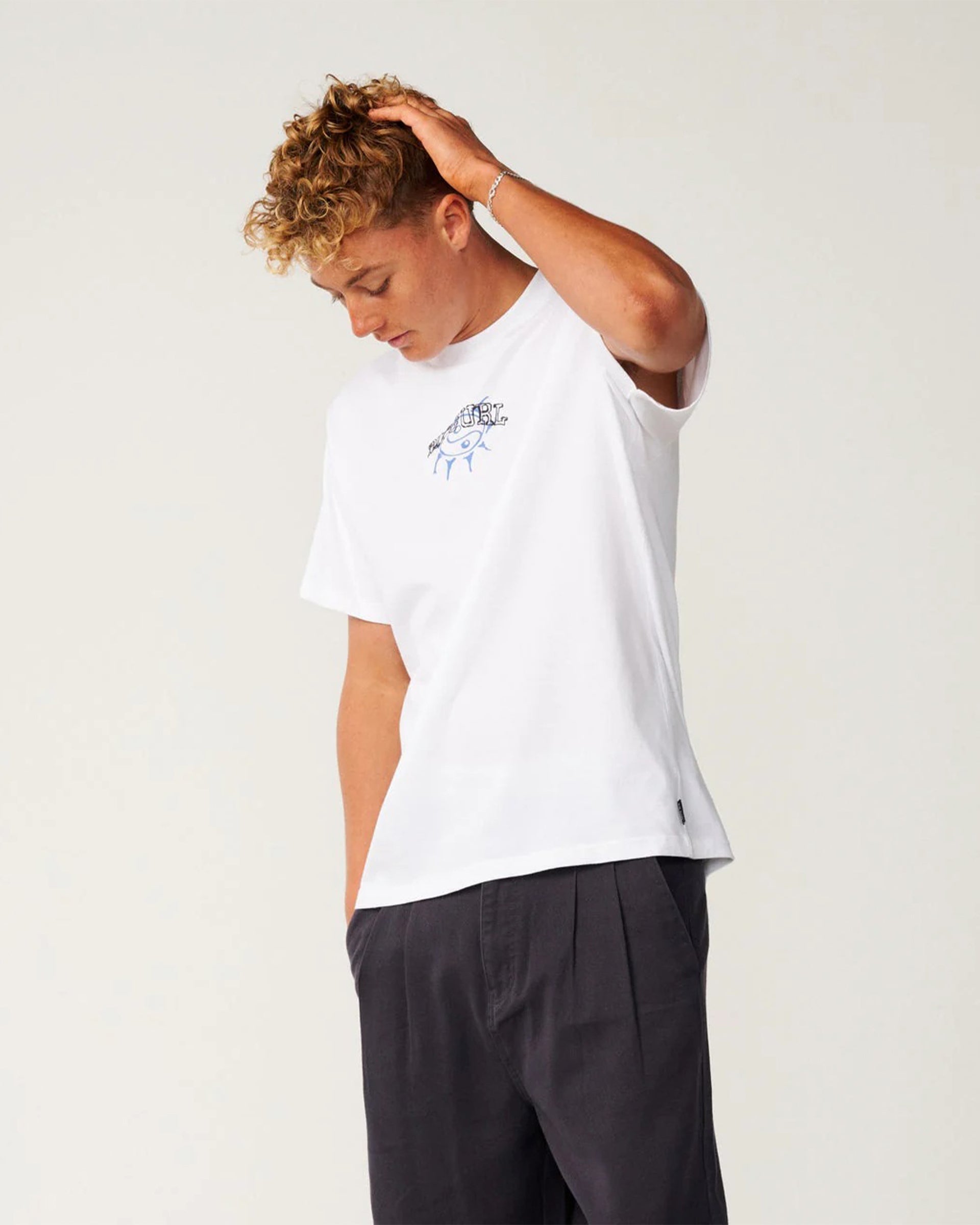 Disorder Balance Loose S/S T-Shirt - White