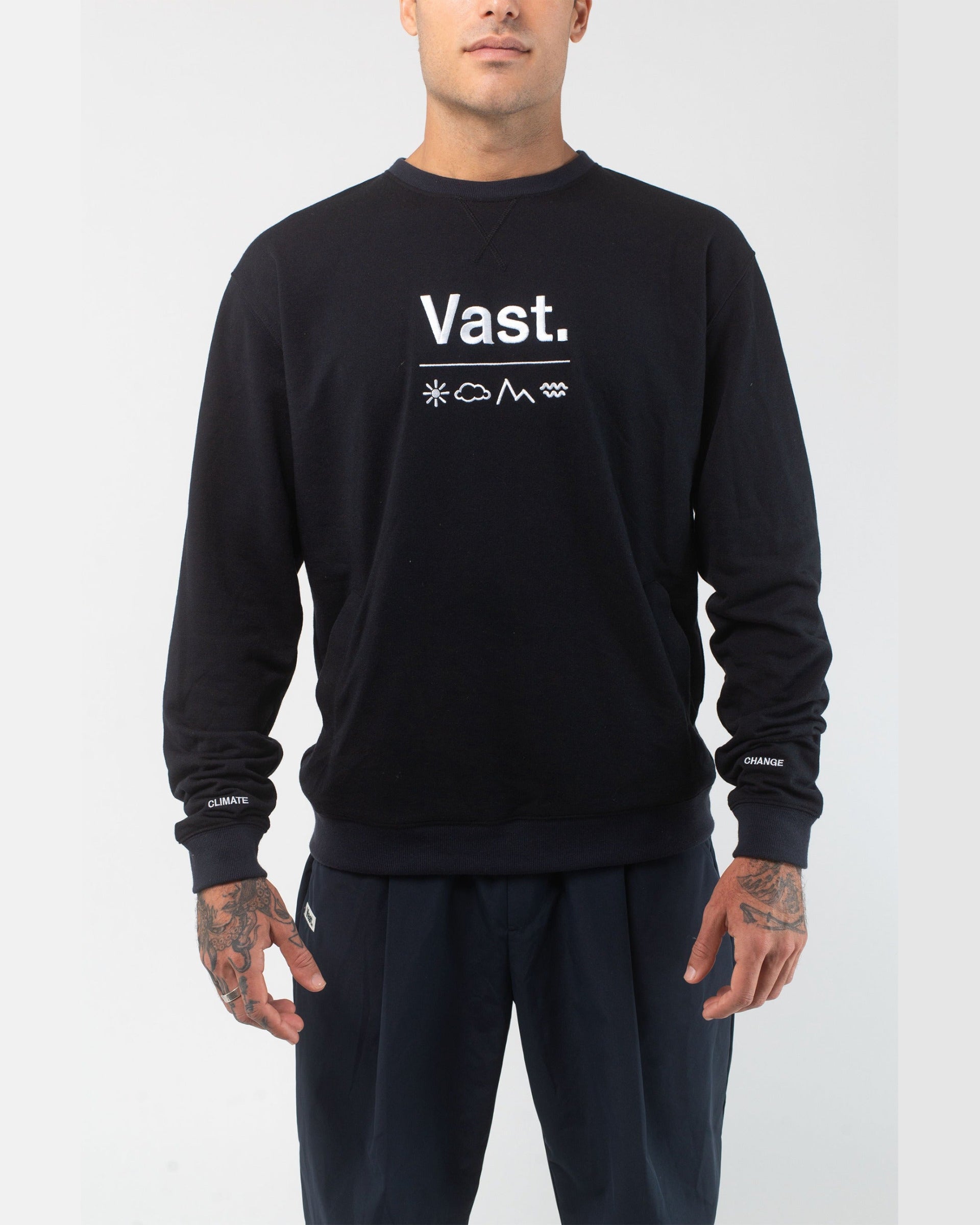 Vast. Elements Lightweight Pullover - Black - $69.00 at Jack's Surfboards