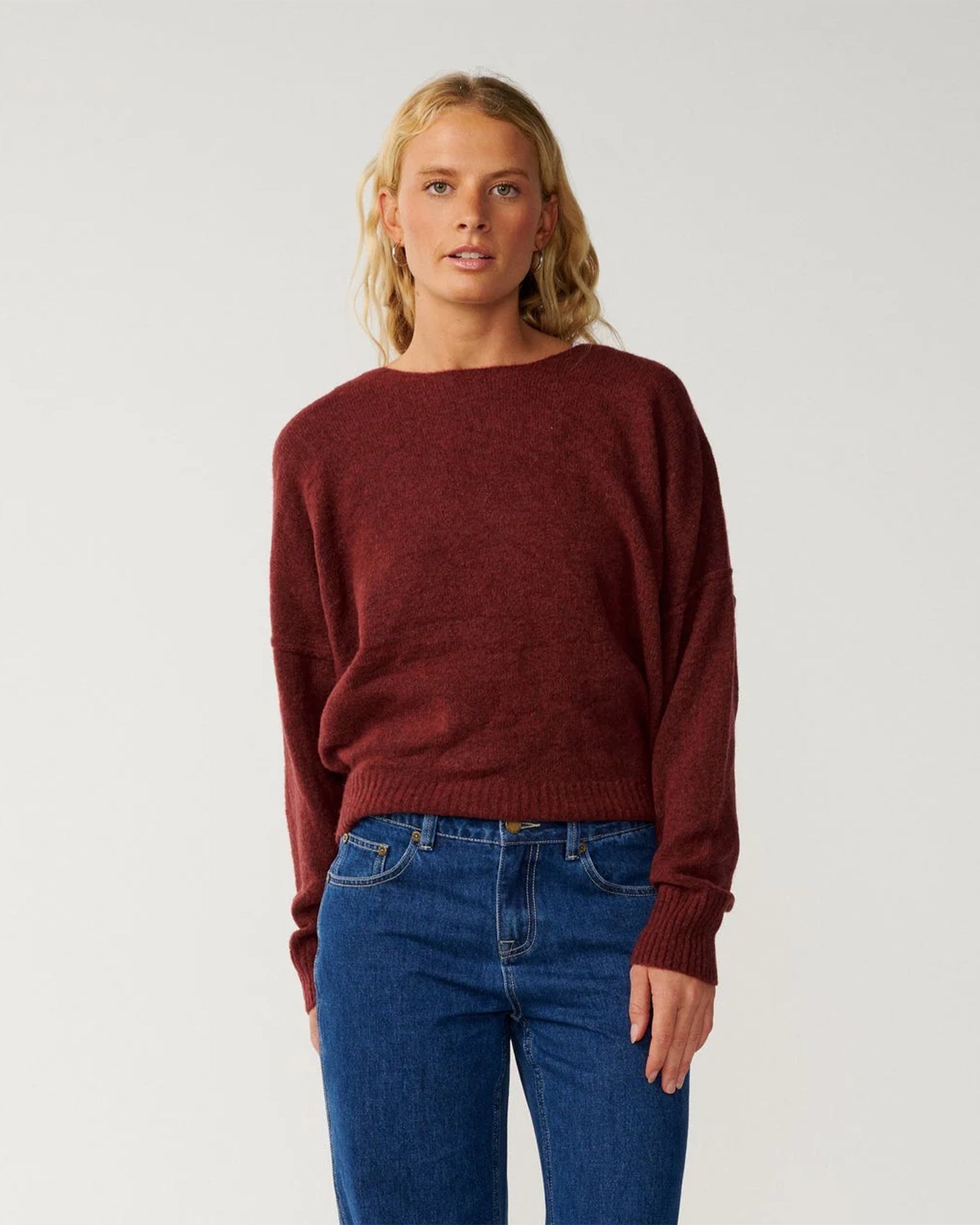 Rip Curl Women's Emily Sweater - Dark Plum - $69.95 at Jack's Surfboards