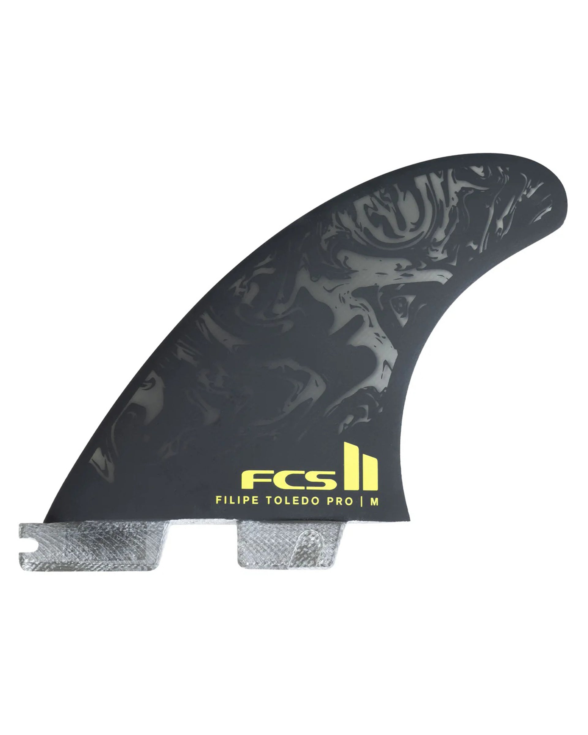 FCS FCS II Filipe Toledo PG Pro Tri Fin Set - Black/Acid - $165.00 at Jack's Surfboards