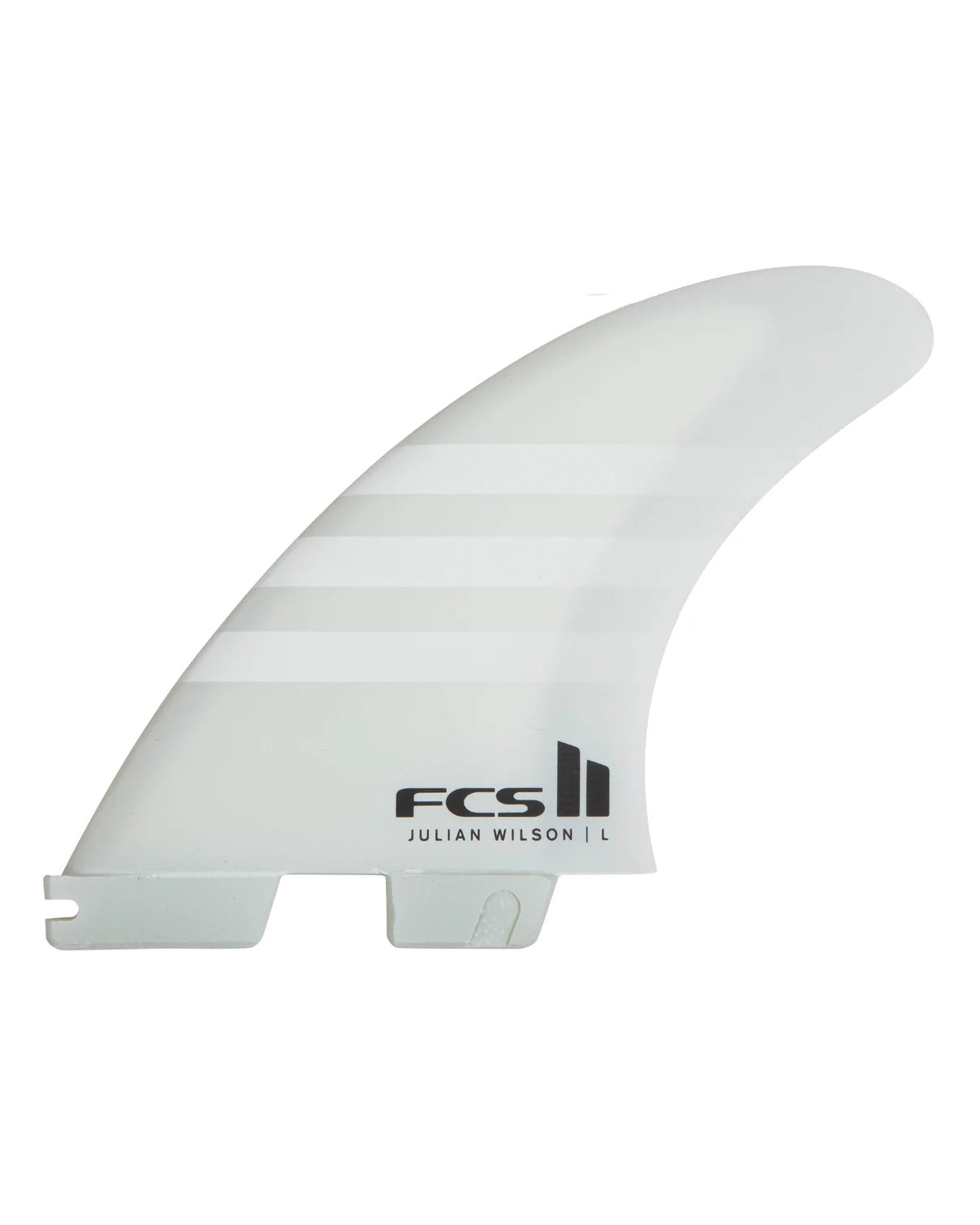 FCS Julian Wilson Tri Fin Set - White - $170.00 at Jack's Surfboards