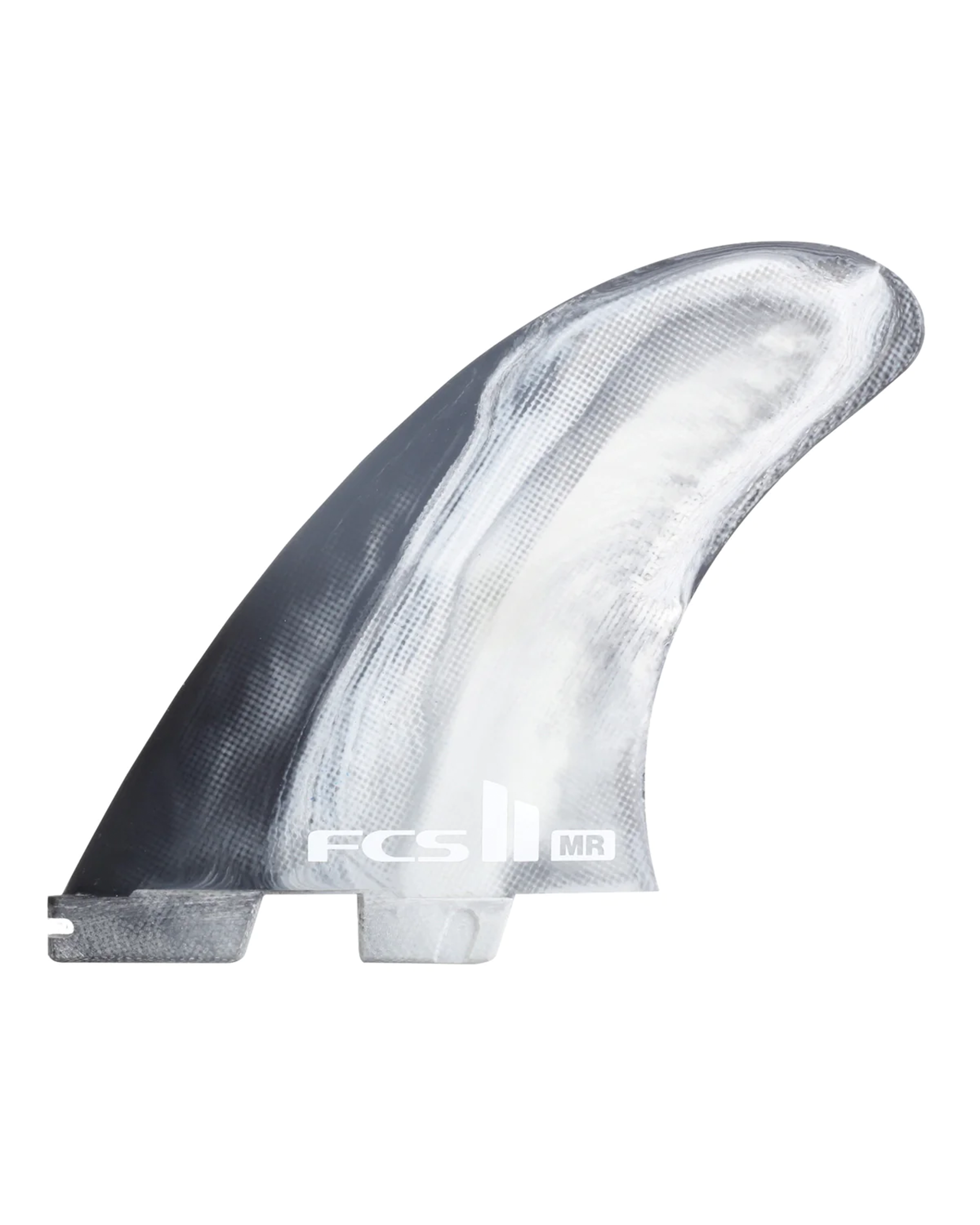 FCS FCS II Mark Richards Twin + Stabiliser Surf Fins (M-L) - Black/White - $150.00 at Jack's Surfboards