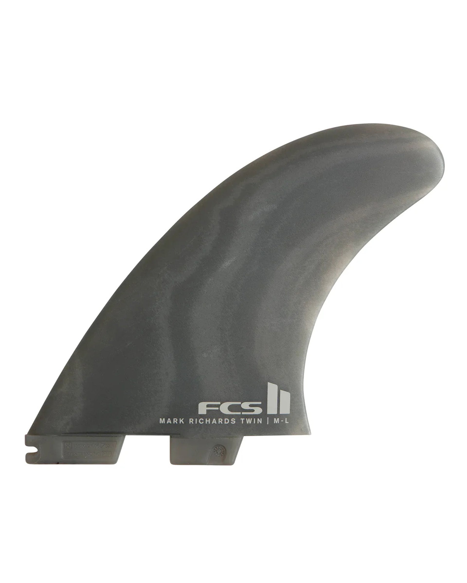 FCS FCS II Mark Richards Twin + Stabilizer - Medium/Large - Smoke Swirl - $122.00 at Jack's Surfboards