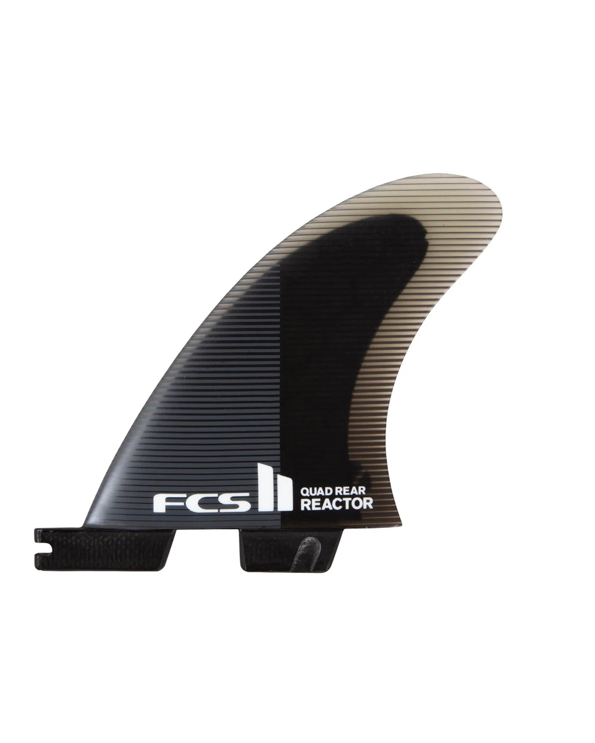FCS Reactor Quad Rear Fins - Medium - Charcoal/Black - $92.00 at Jack's Surfboards