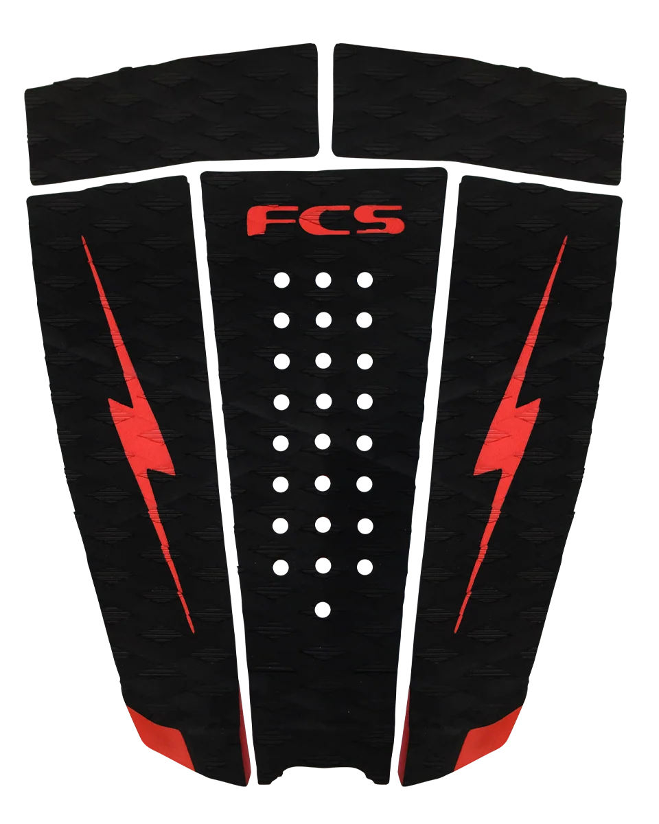FCS Nathan Florence Traction Pad - Red Bolt