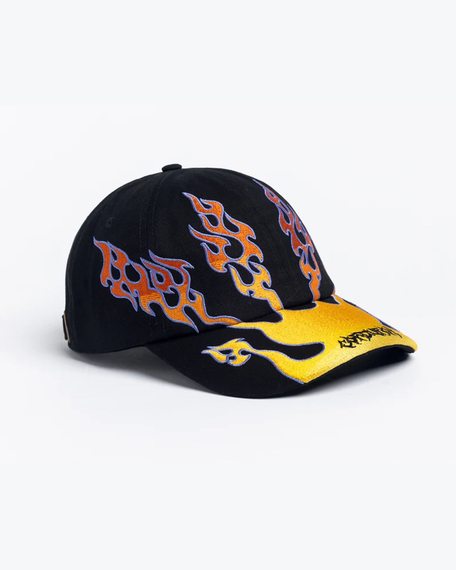 Corduroy Flames Strapback Hat - Black - $36.00 at Jack's Surfboards