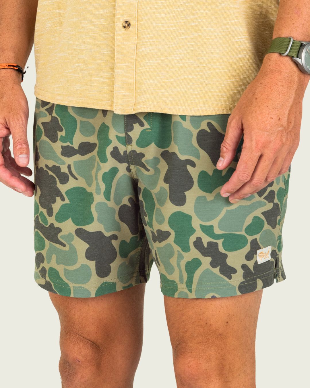 Fulton 6" Volley Shorts - Green Mallard Camo