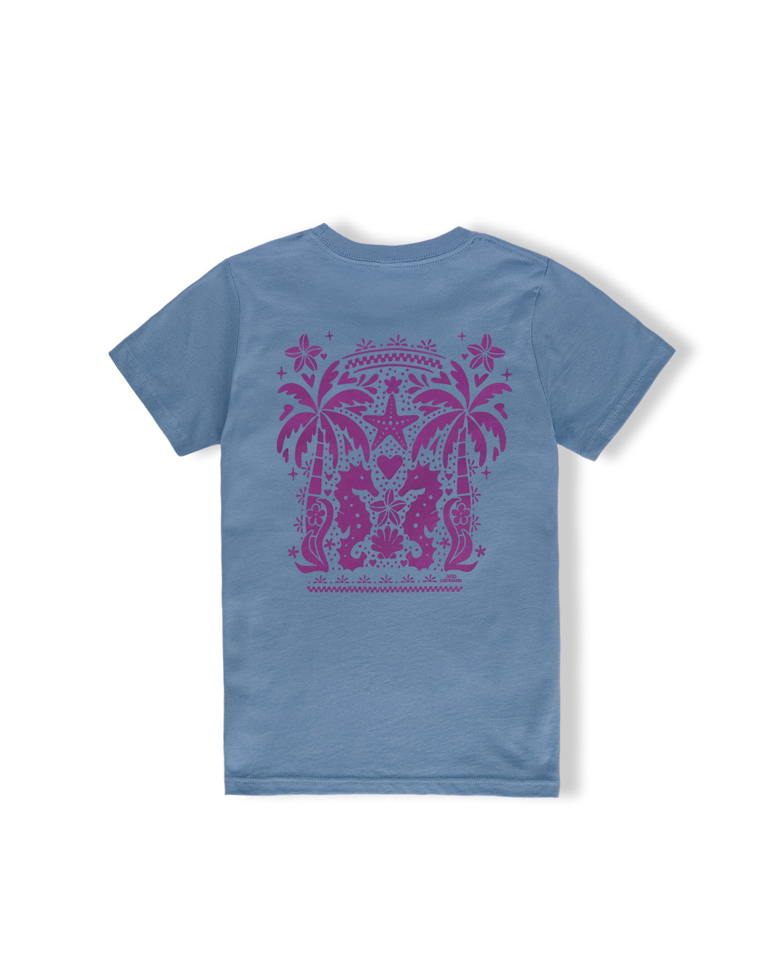 Jack's Surfboards Girl's Sea Horse S/S Tee - Light Blue - $19.00 at Jack's Surfboards