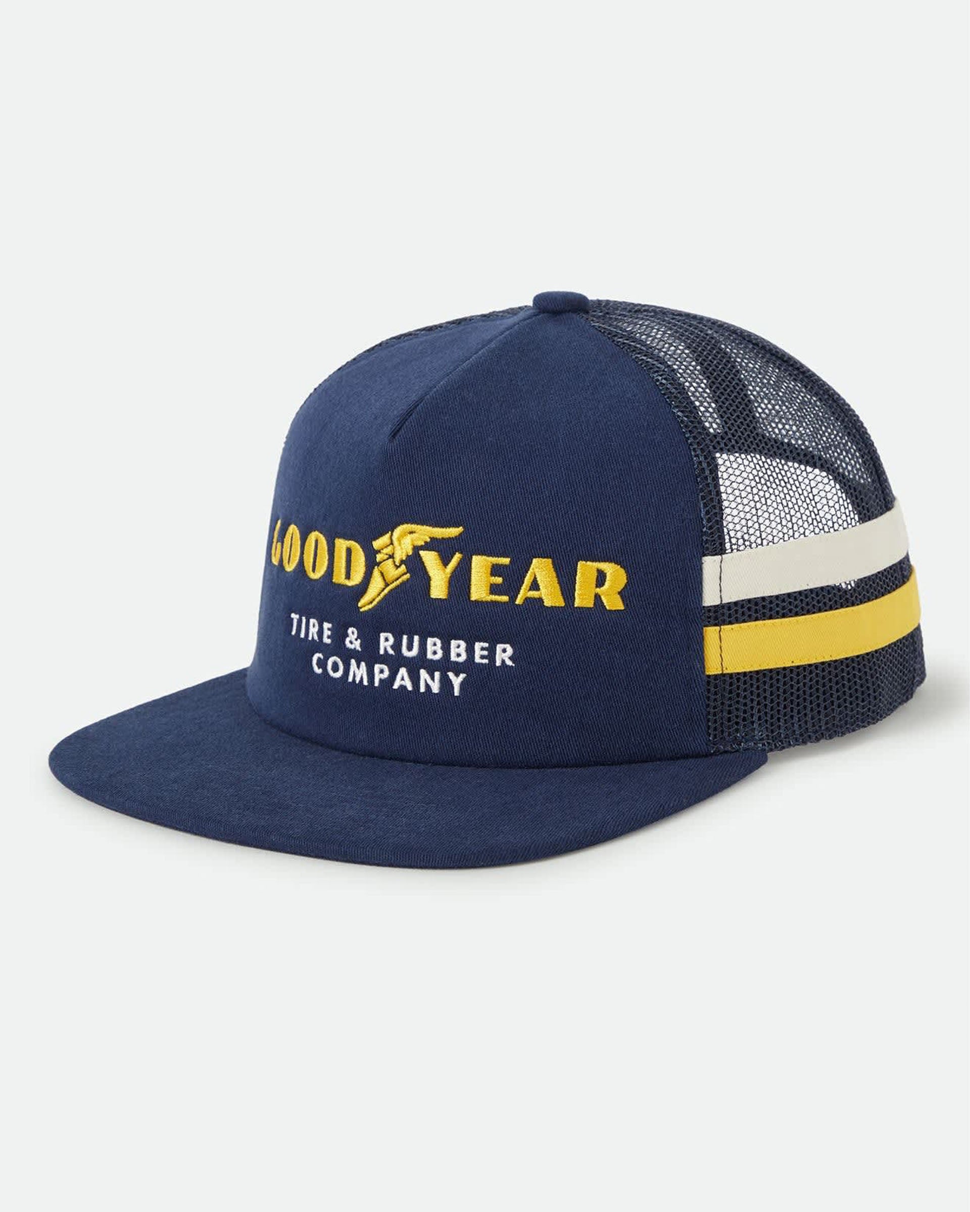 Brixton Goodyear Service Trucker Hat - Navy - $45.00 at Jack's Surfboards