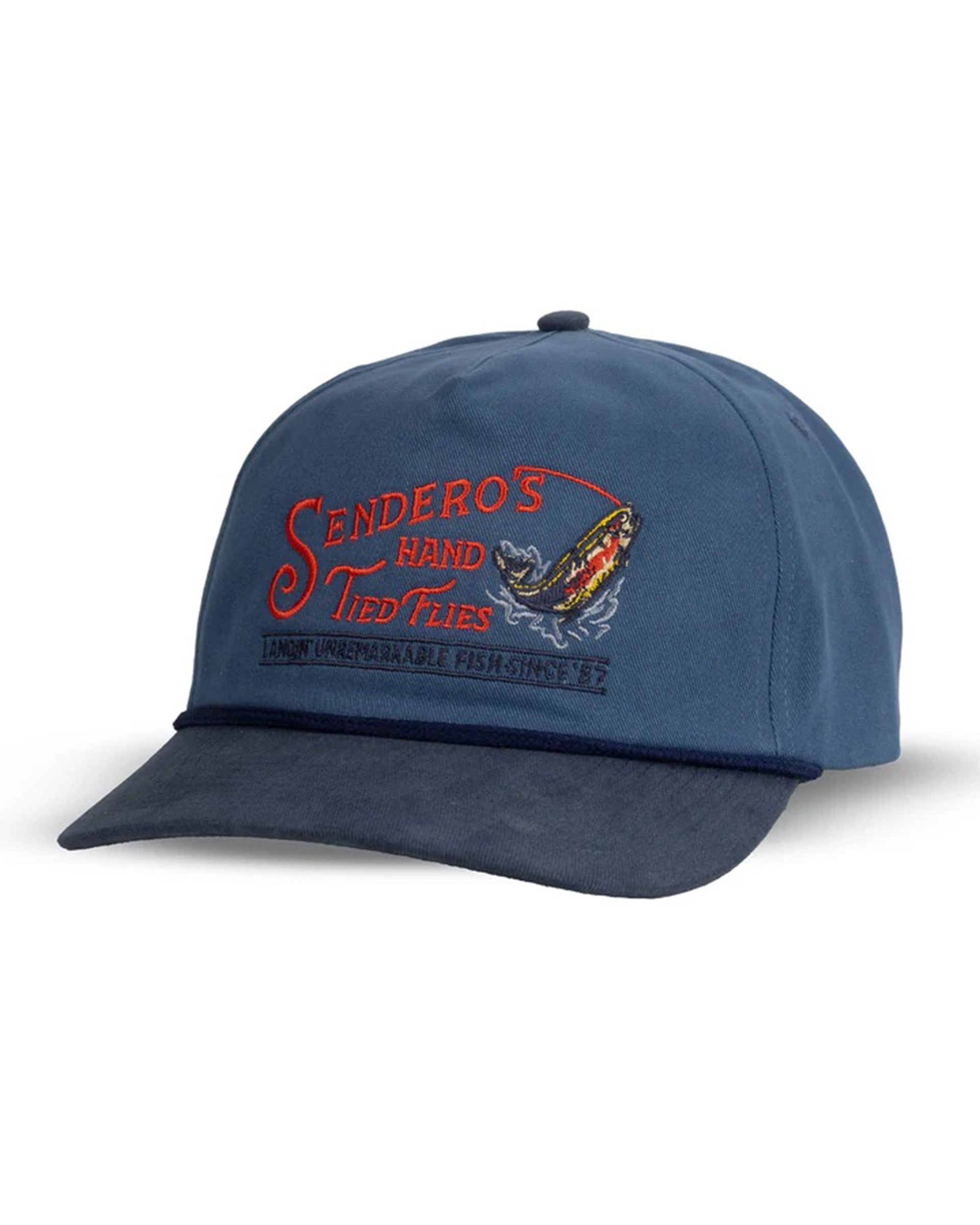 Hand Tied Flies Hat - Faded Navy