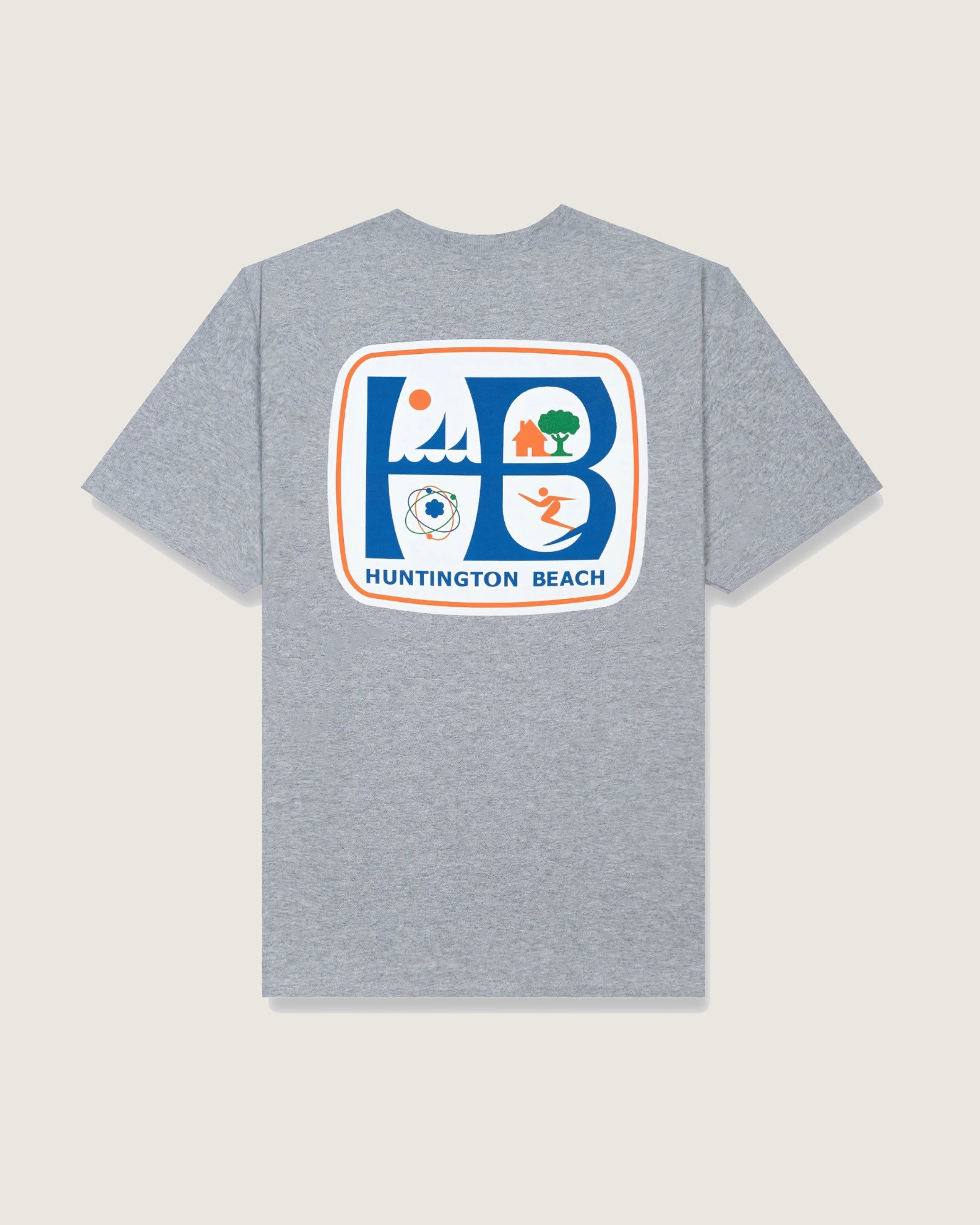 Jack's Surfboards HB City Logo Classic S/S Tee - Heather Grey - $26.99 at Jack's Surfboards