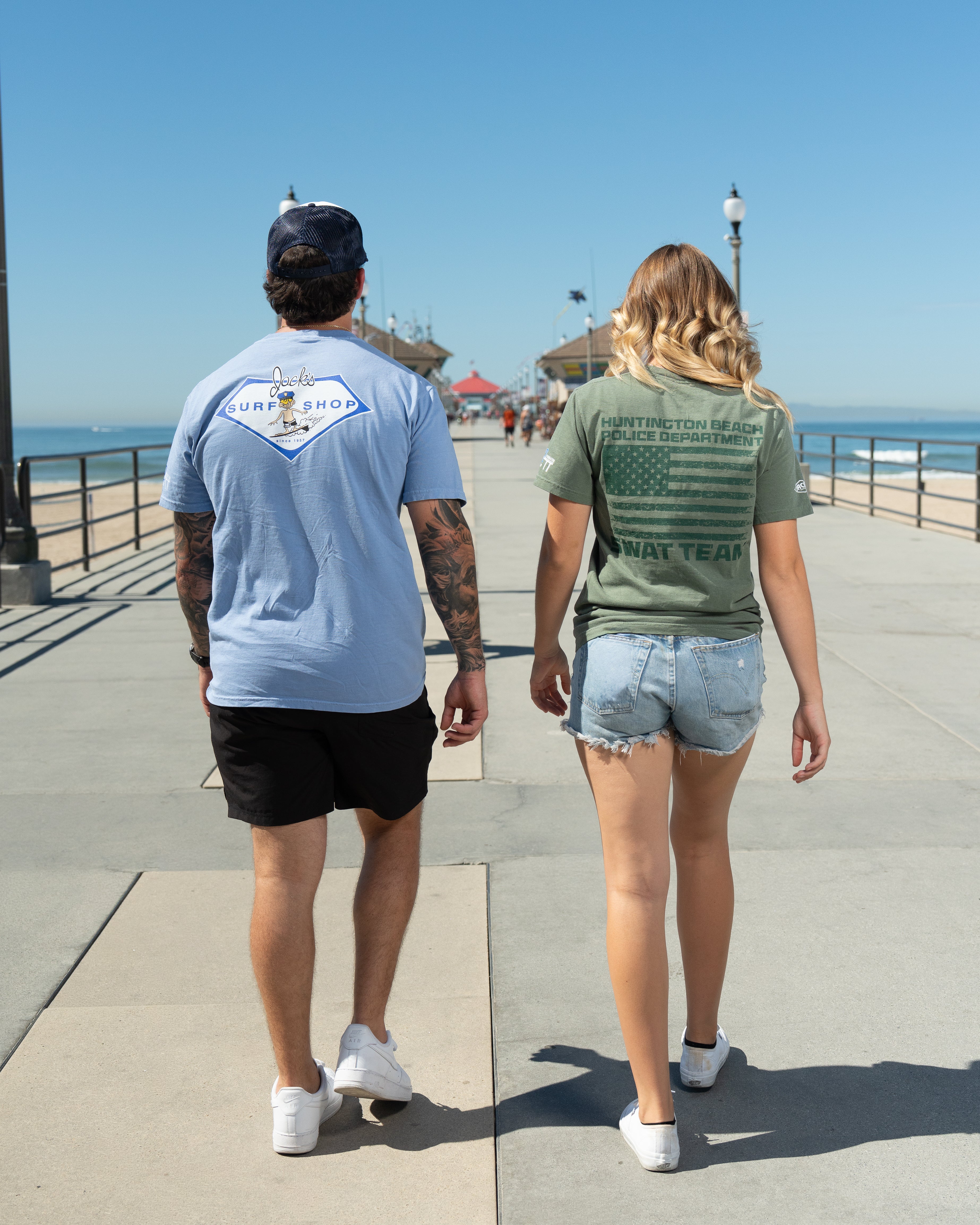 Jack's Surfboards HBPD Little Officer PGMT HW S/S Tee - Washed Denim - $29.99 at Jack's Surfboards