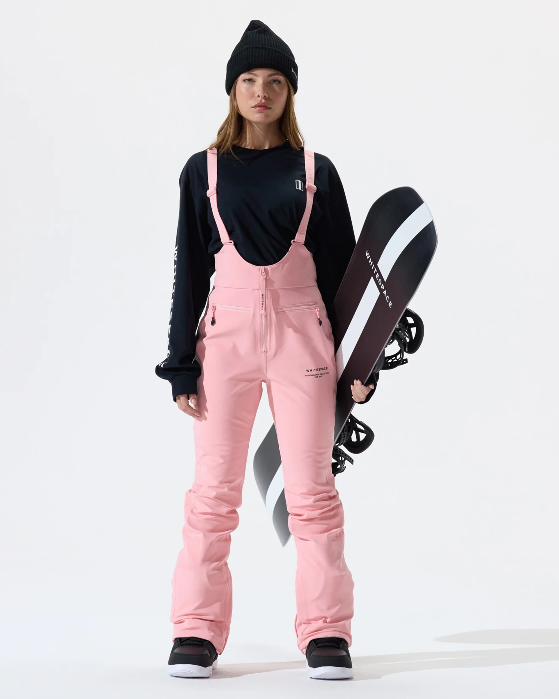 High Waisted Riding Bib - Pink Icing
