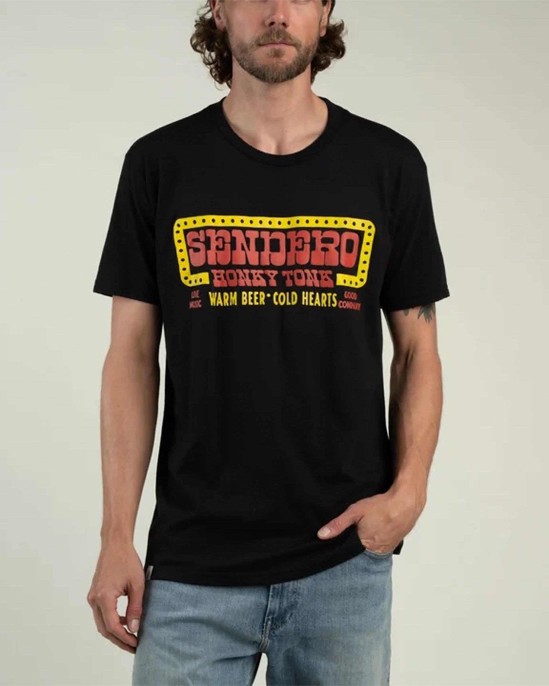 Honky Tonk S/S T-Shirt - Black