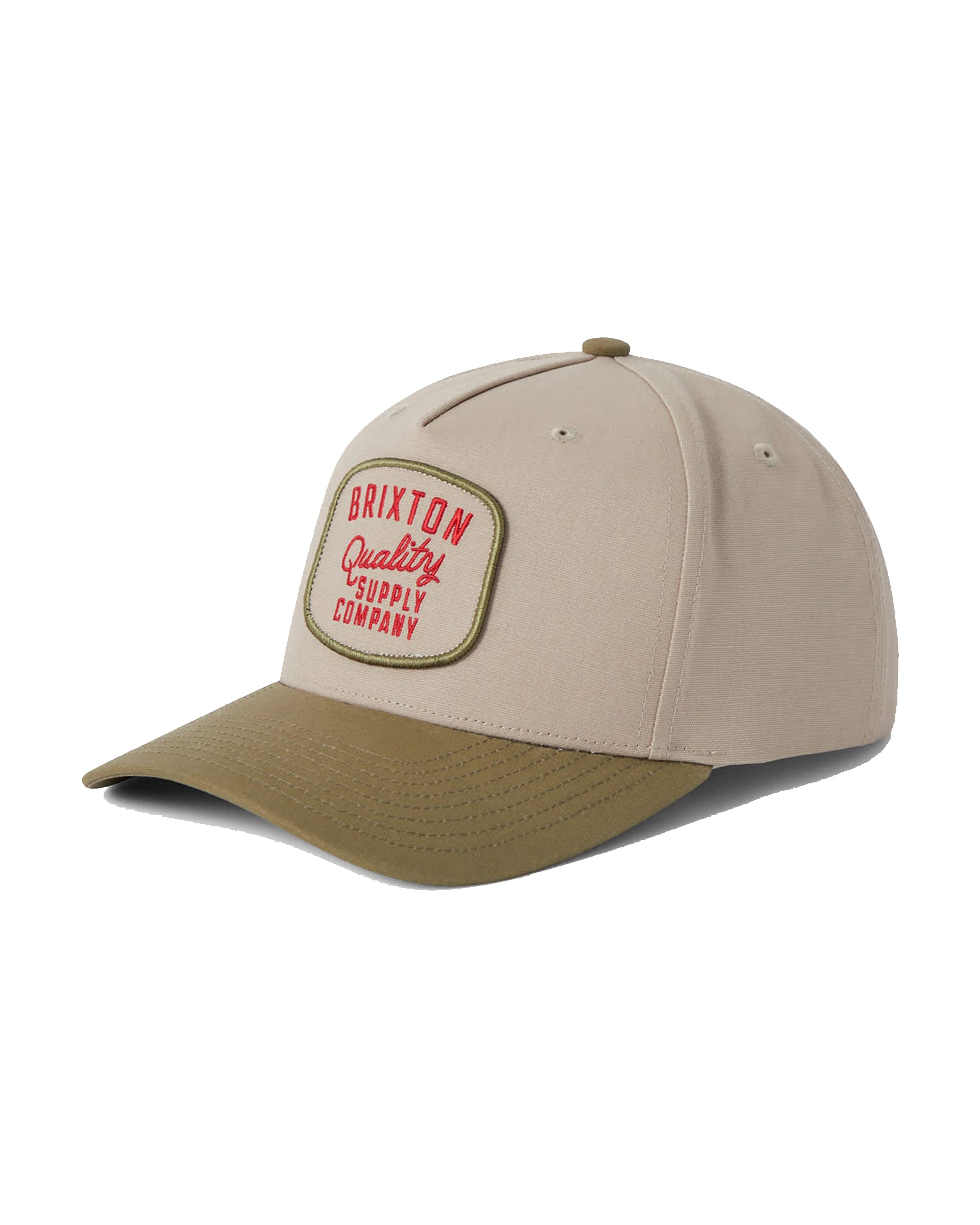 Brixton Hubal Snapback Hat - Khaki/Dark Olive - $30.00 at Jack's Surfboards