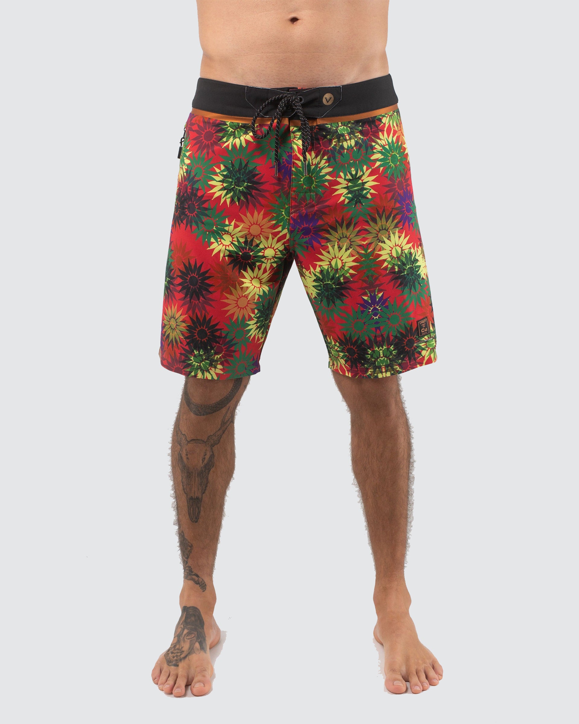 Jali Vibes Copper Boardshort - Red Multi