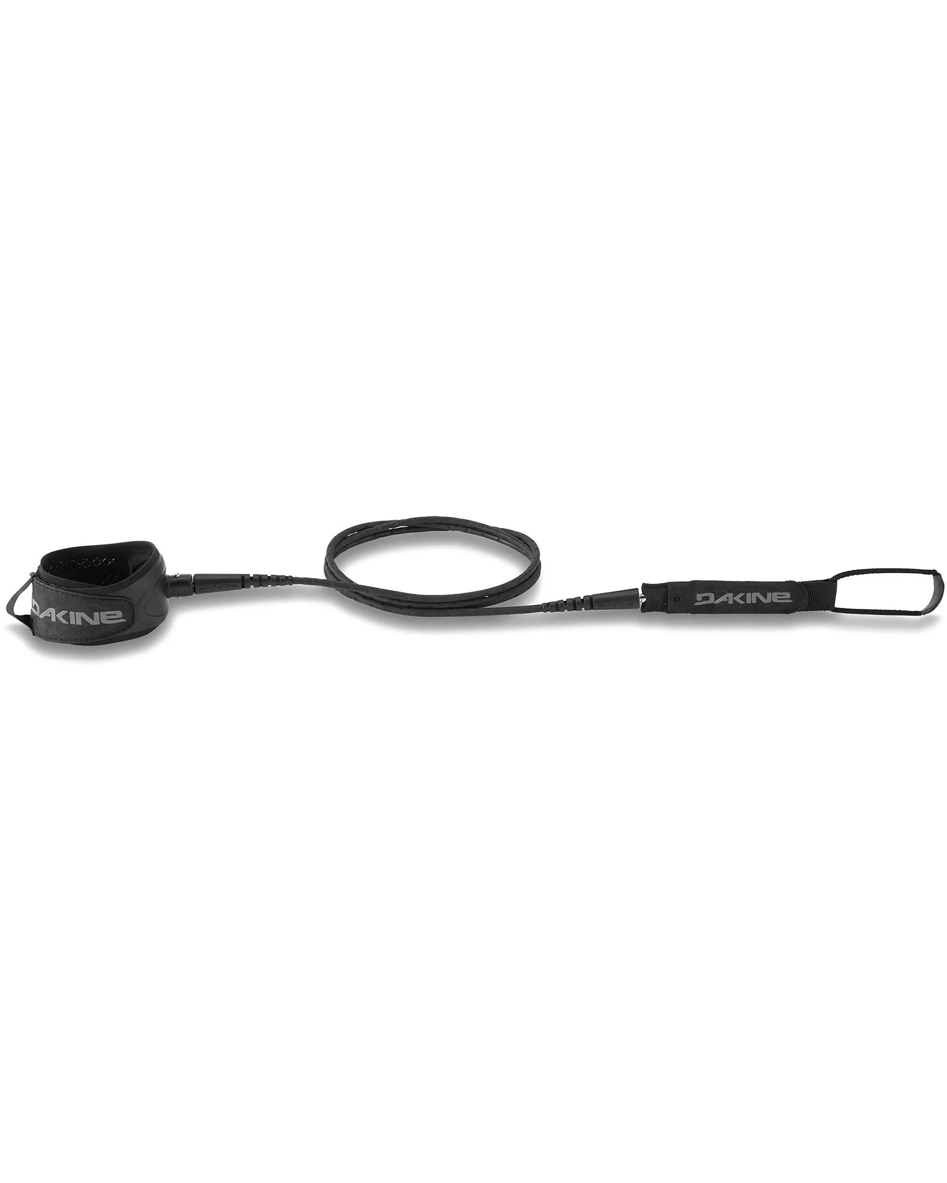Kaimana Team 6' x 1/4" Surf Leash - Black/Grey