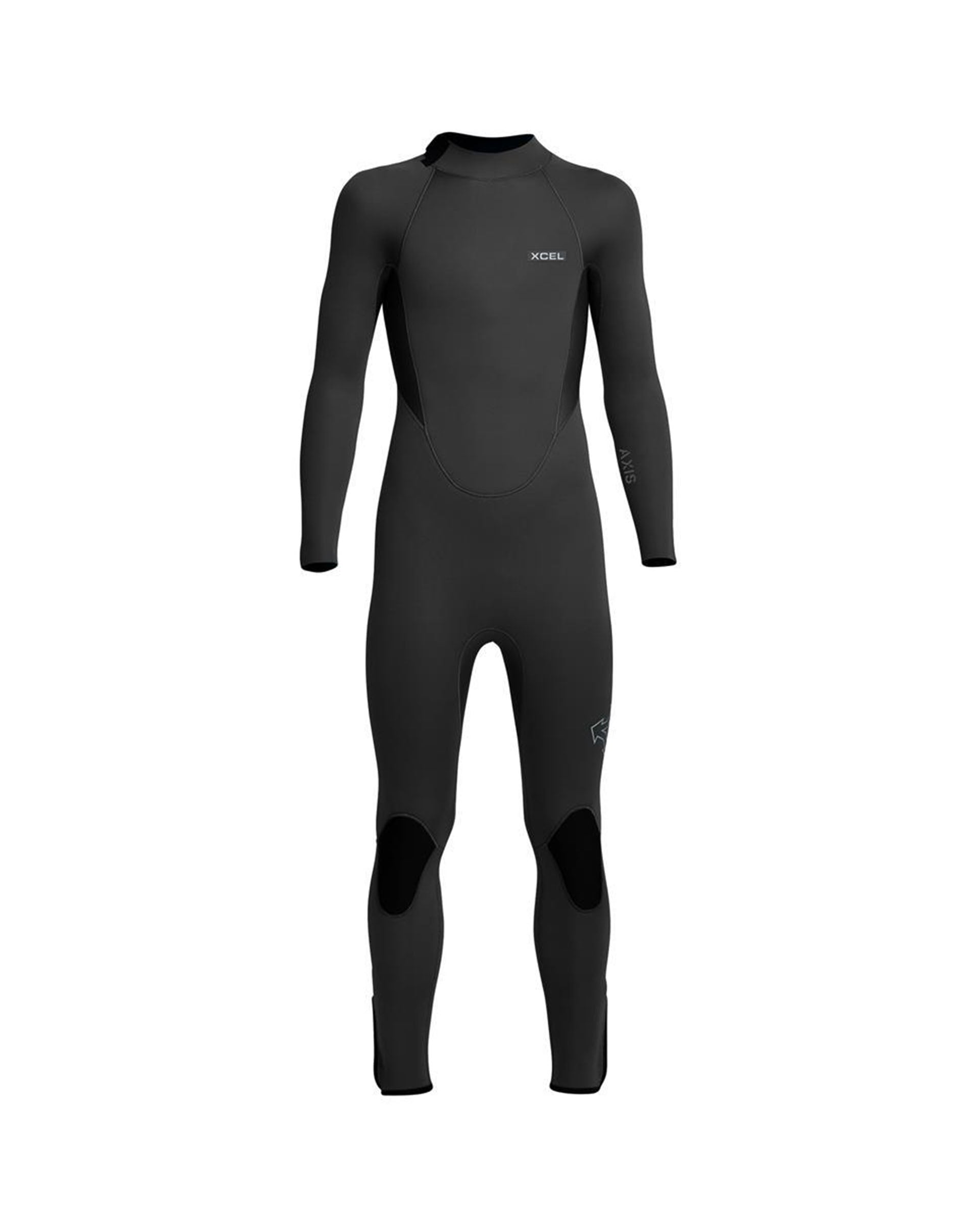Kid's 4/3mm Axis Back Zip Fullsuit w/Ankle Zips - Black