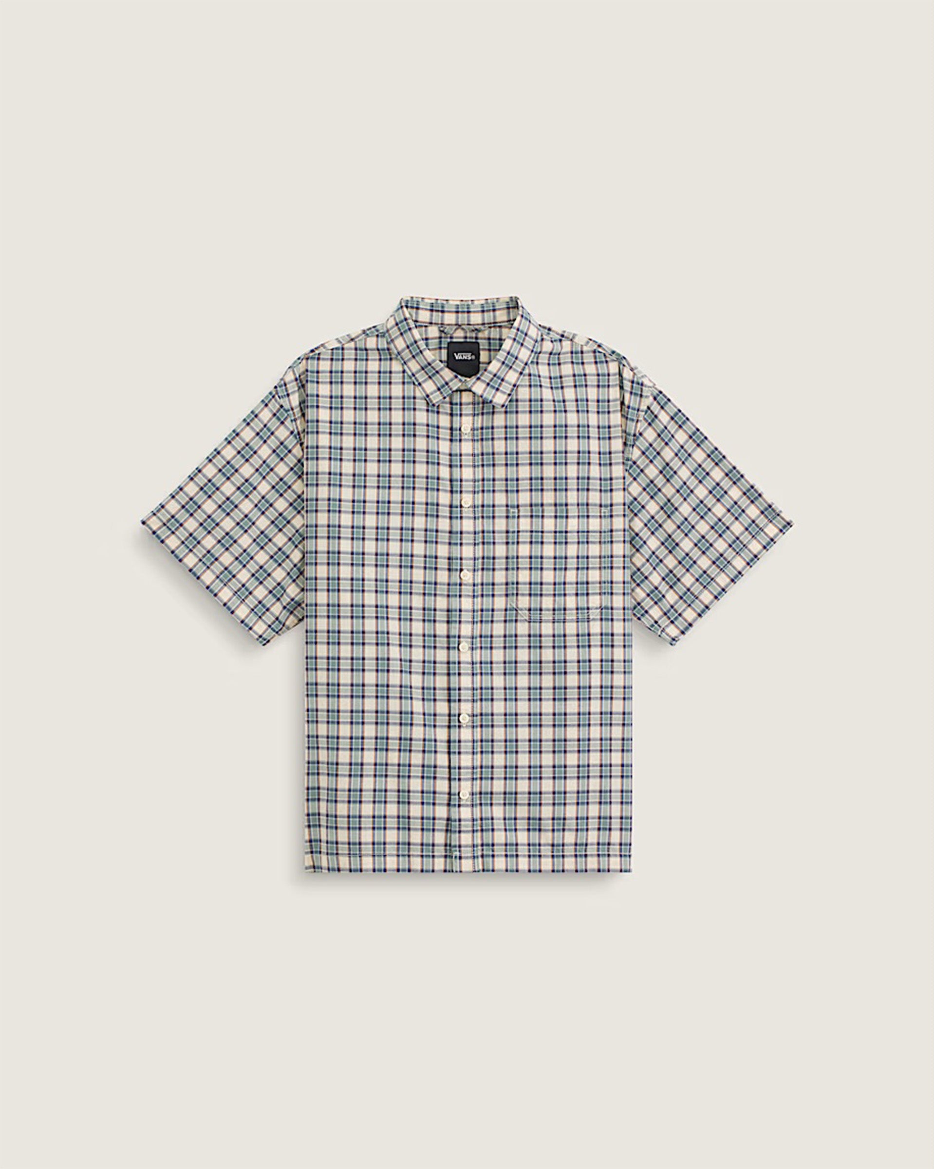 Vans Larkspur Timber Plaid S/S Shirt - Almond Crisp - $60.00 at Jack's Surfboards