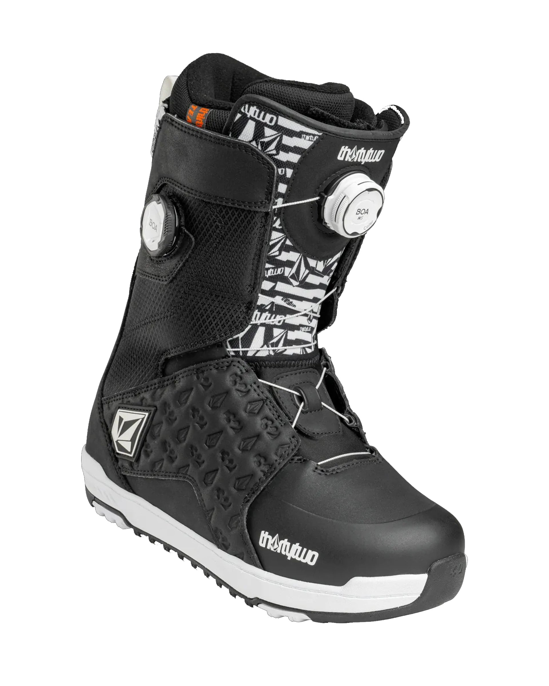 ThirtyTwo Lashed Db Volcom Snowboard Boots - Black/White - $429.95 at Jack's Surfboards